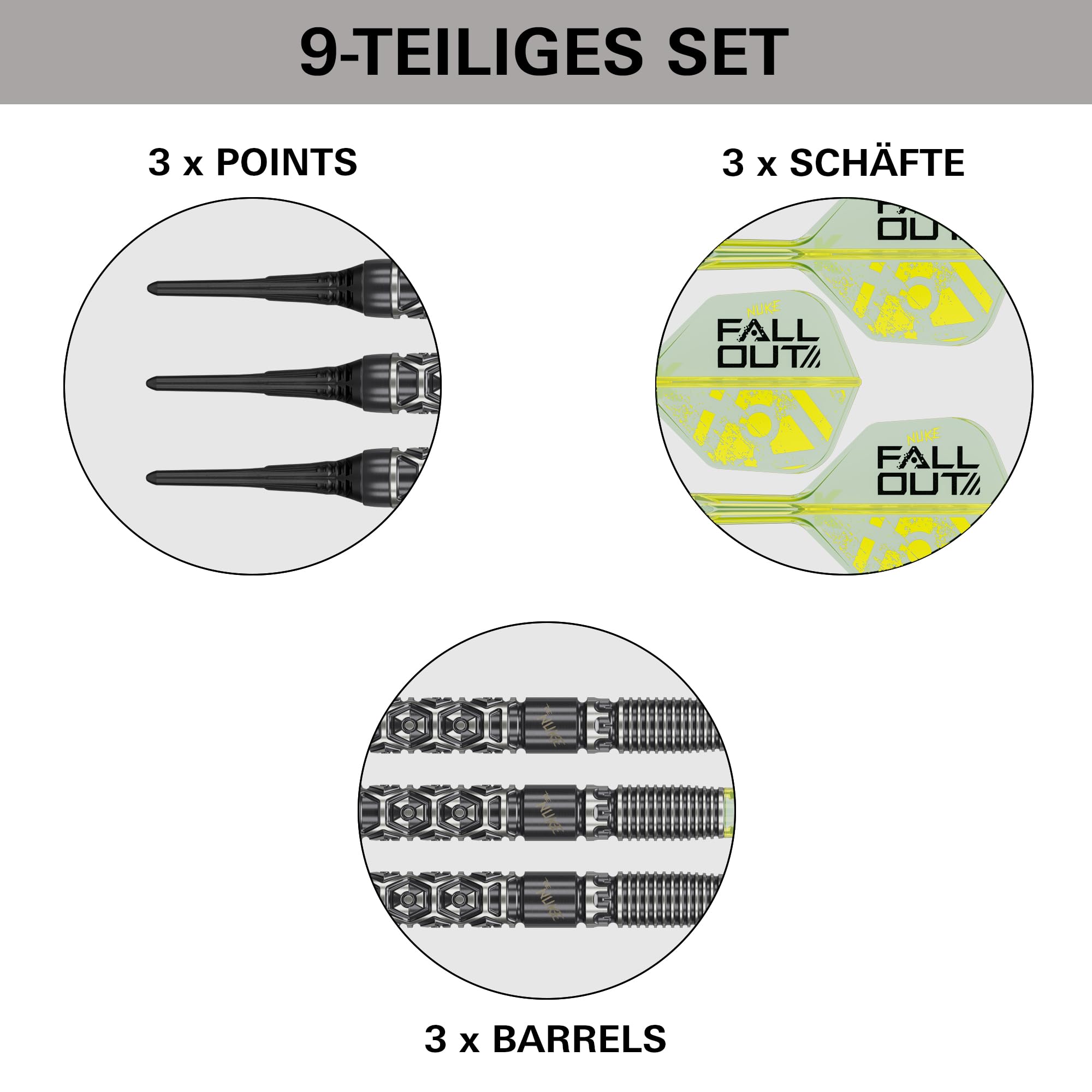 Target Darts Luke Littler Fallout Softdarts 90% Tungsten 19G
