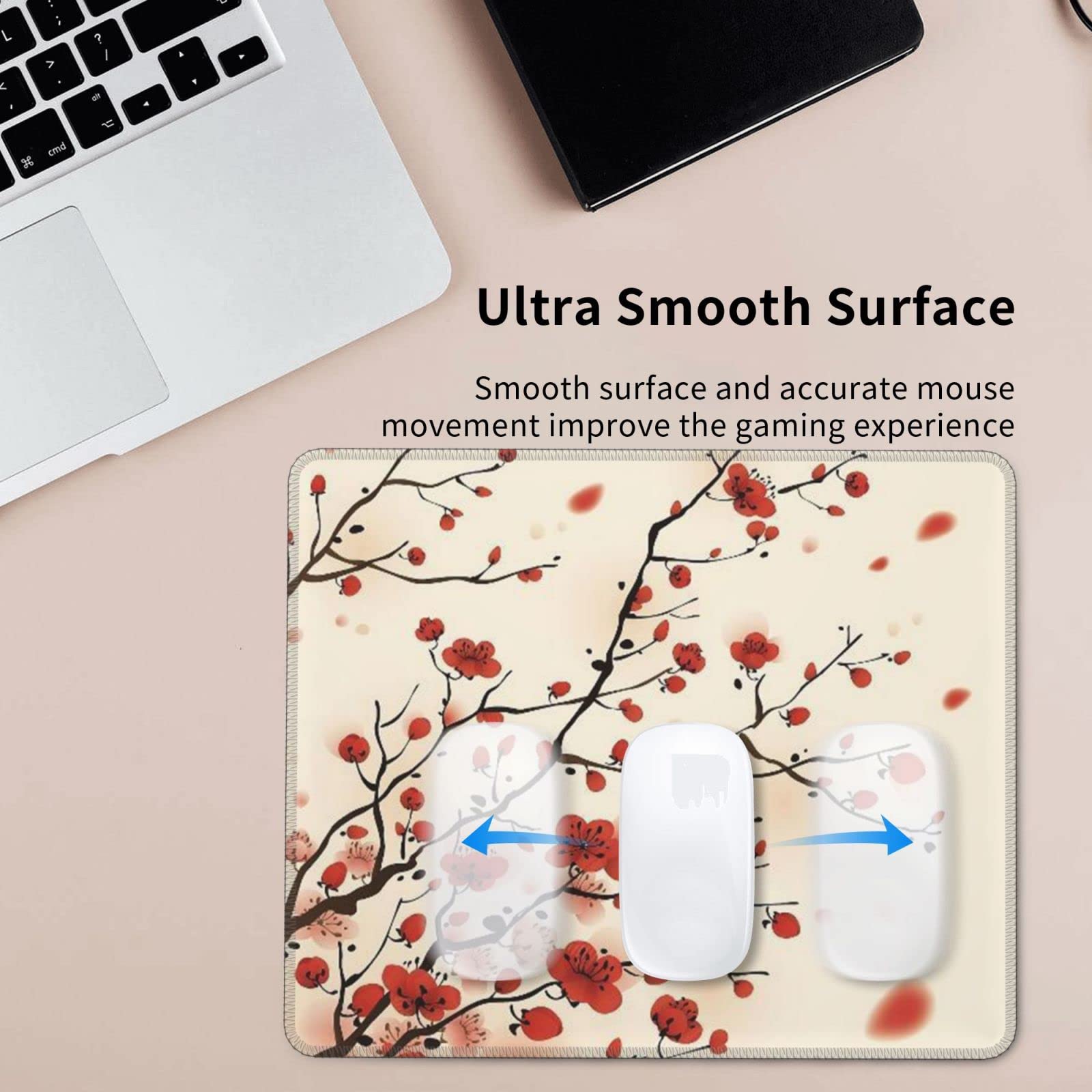 Tapis De Souris Japonais à Motif Floral De Prune, épais Et