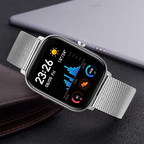 TRUMiRR Compatibile con Amazfit GTS Cinturino, Cinturino a sgancio rapido  Cinturino in Acciaio Inossidabile Intrecciato a Maglia per Amazfit GTS/ Amazfit Bip/Amazfit Bip Lite : Elettronica