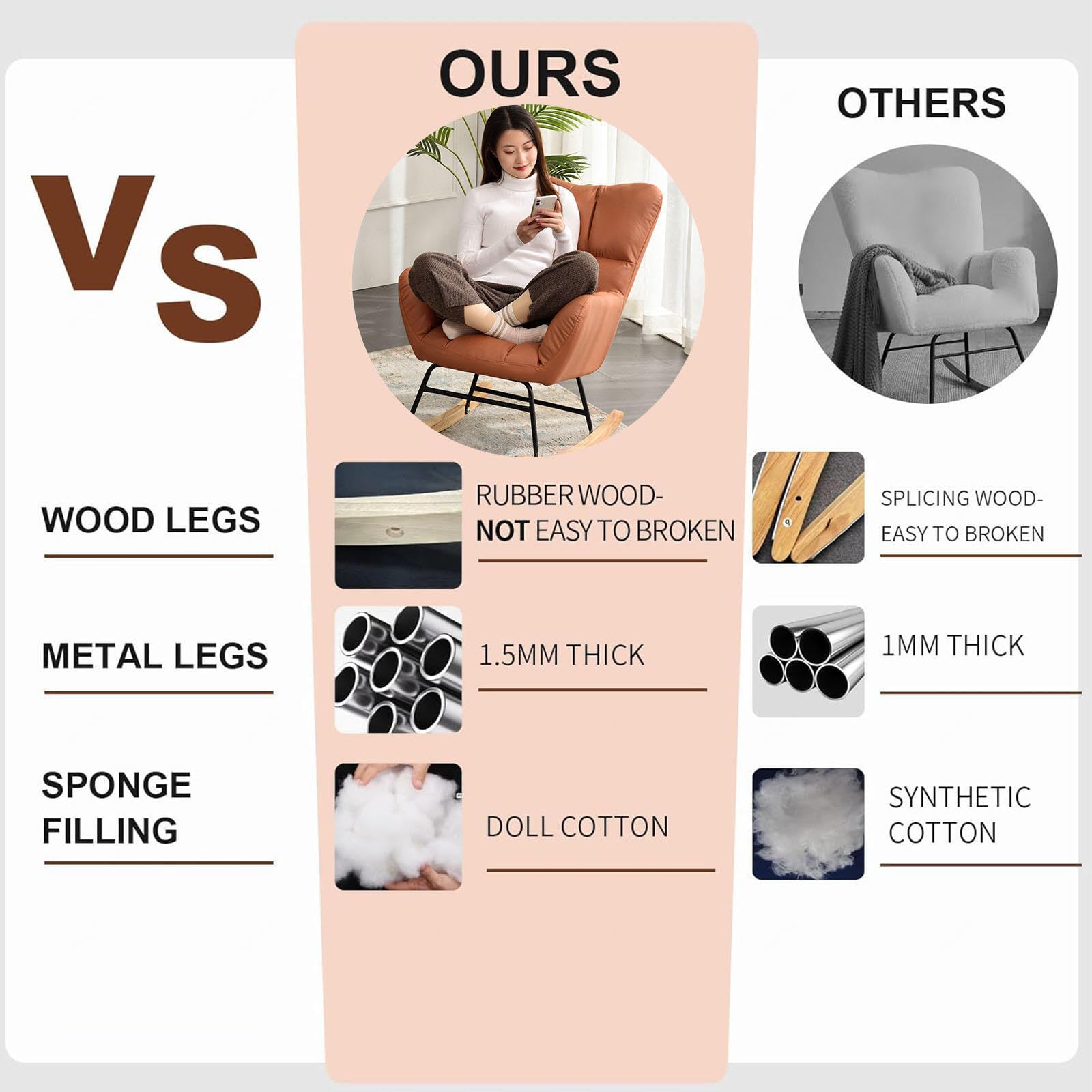 ゆらゆらチェアー Amazon｜ゆらゆら 揺れる椅子, 通気性あり 楽 椅子 簡単装着