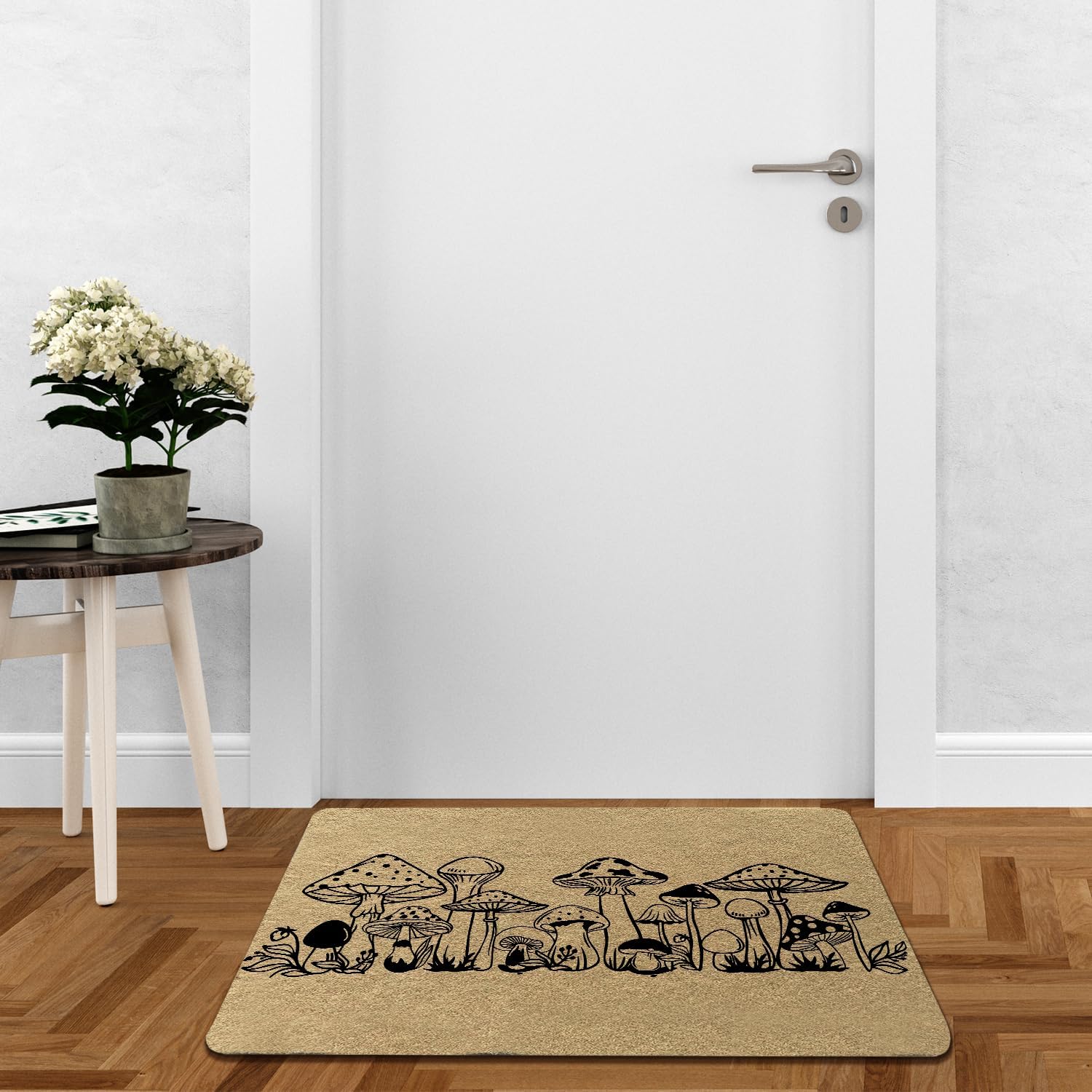 Farmhouse Retro Cute Mushroom Door Mat, 17"X30" Decorative Home Indoor/Outdoor Patio Entry Front Door Mat, Welcome Mat Decor, Mushroom Lover Gift