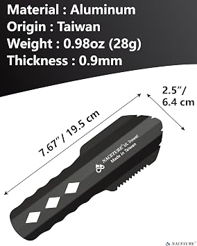 Outdoor Shovel 1 Piece - Essential for Hiking and Camping Backpacks, Ultra-light Backpack, Travel Spatula Shovel, Multi-purpose Item, Long Handle for Digging Small Holes Black-US