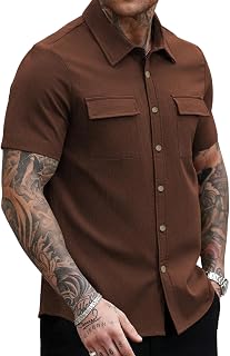 GRECIILOOKS Shirt for Man | Classic Summer Shirt for Man | Men's Regular Fit Soft Cotton Blend Casual Shirts with Button C... Price In India