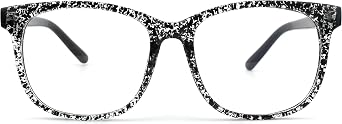 GQUEEN Large Oversized Frame Horn Rim Clear Lens Glasses PE1