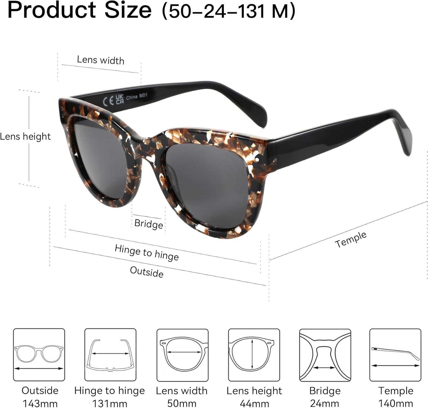 ZENOTTIC Trendy Polarized Sunglasses for Women: Round Sun Glasses for Ladies - Retro Classic Shades UV400 Protection - Image 5