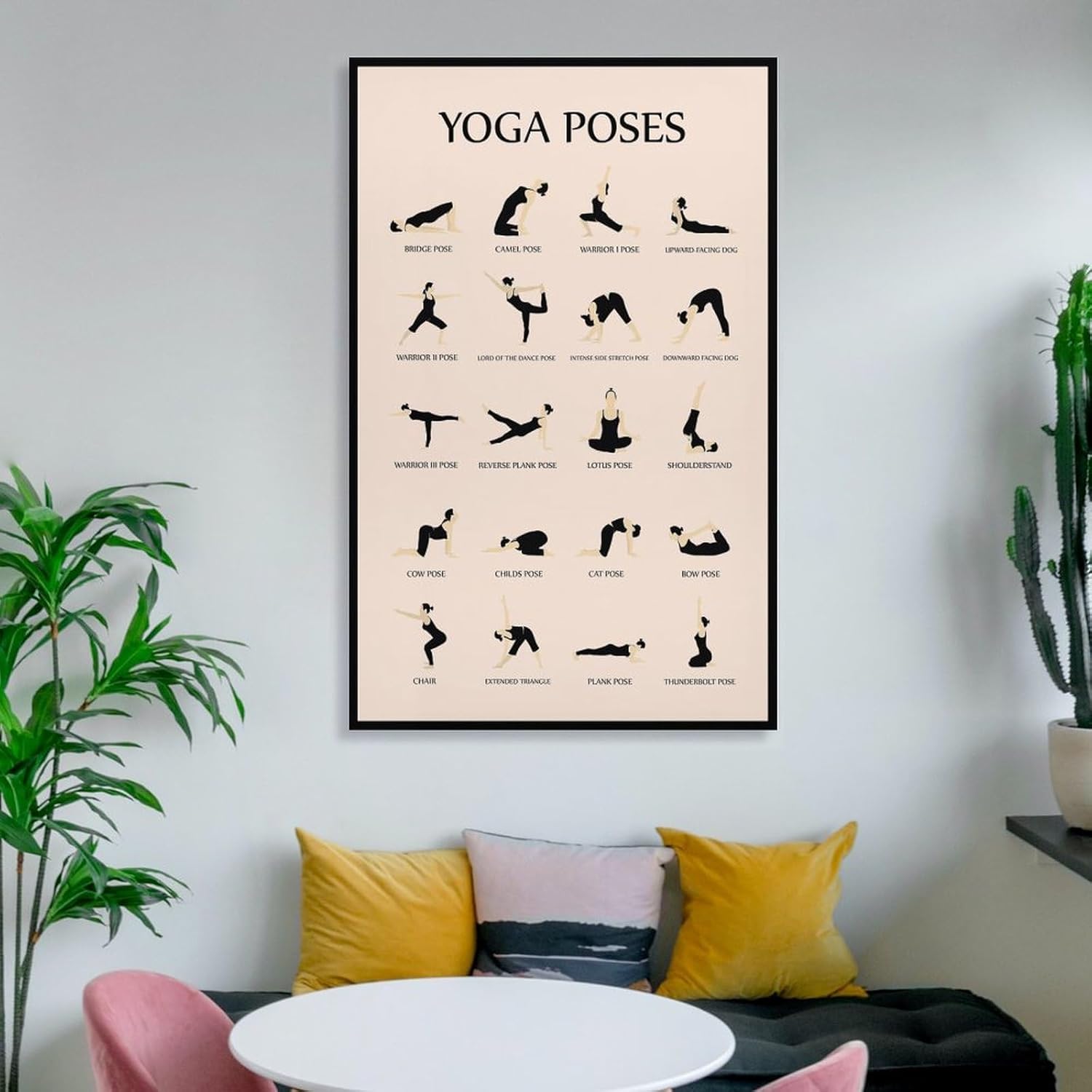 CYPGTBCK Yoga Poster for Beginners Home Gym Workout Poster Decorative Painting Canvas Wall Art Living Room Posters Bedroom Painting 12x18inch(30x45cm) - Image 6