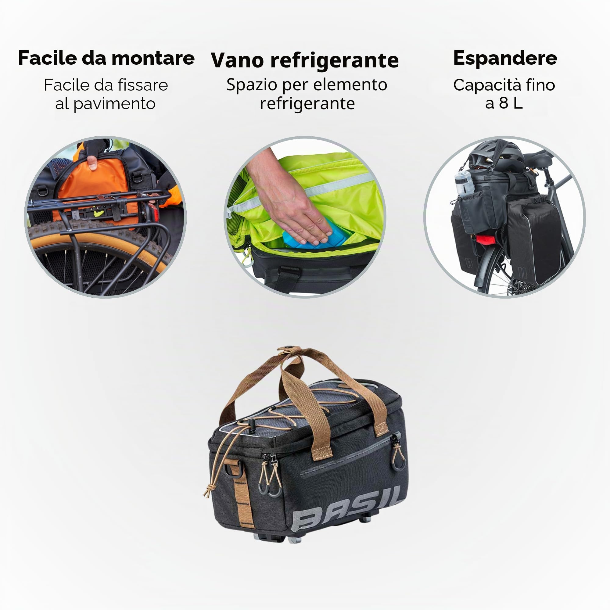 291198 - borsa portapacchi impermeabile con cinturini mik miles 7l