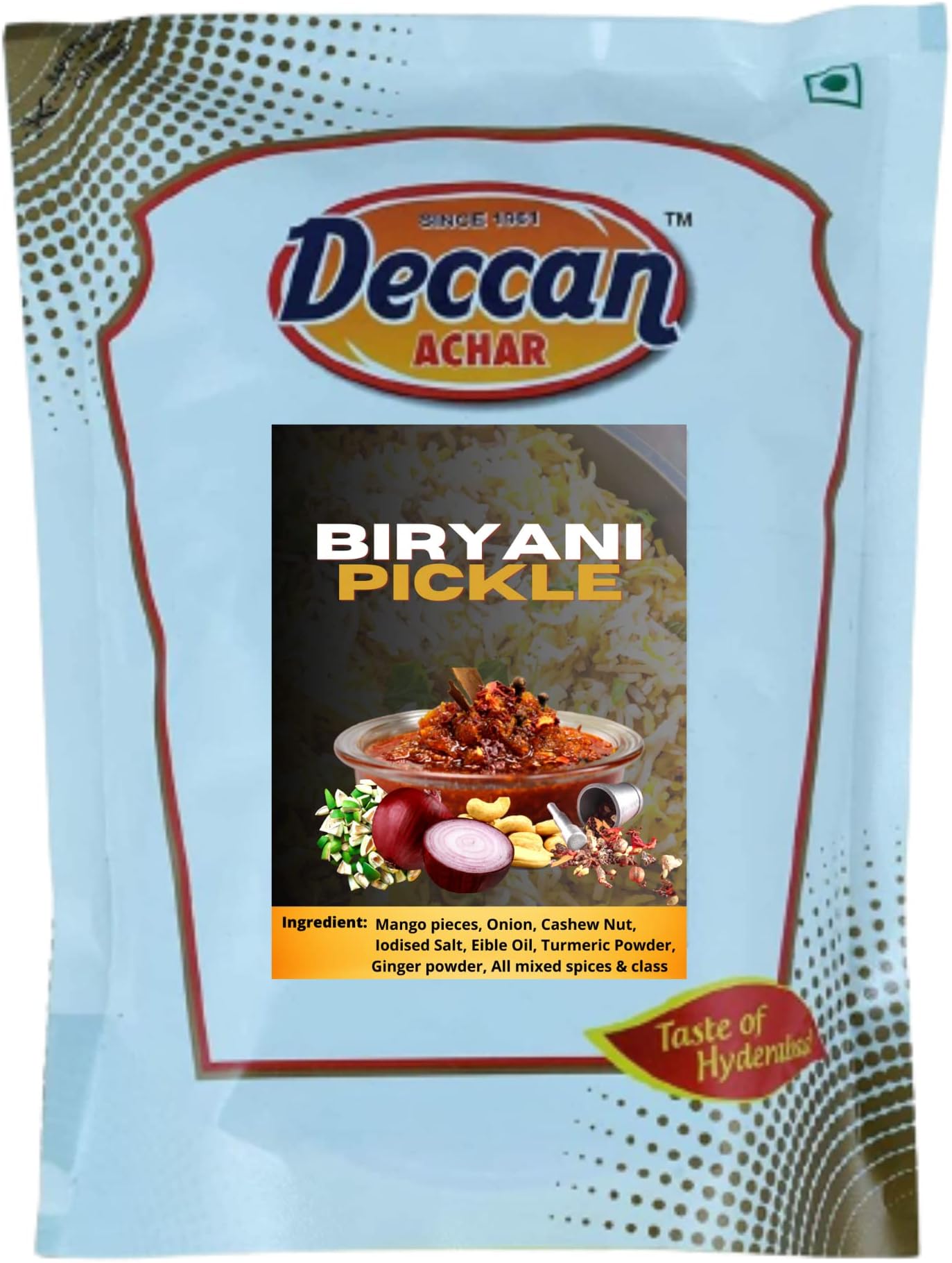 Deccan ACHAR Hyderabad Biryani Pickle Made Biryani Tast in 30 Sec - 250g