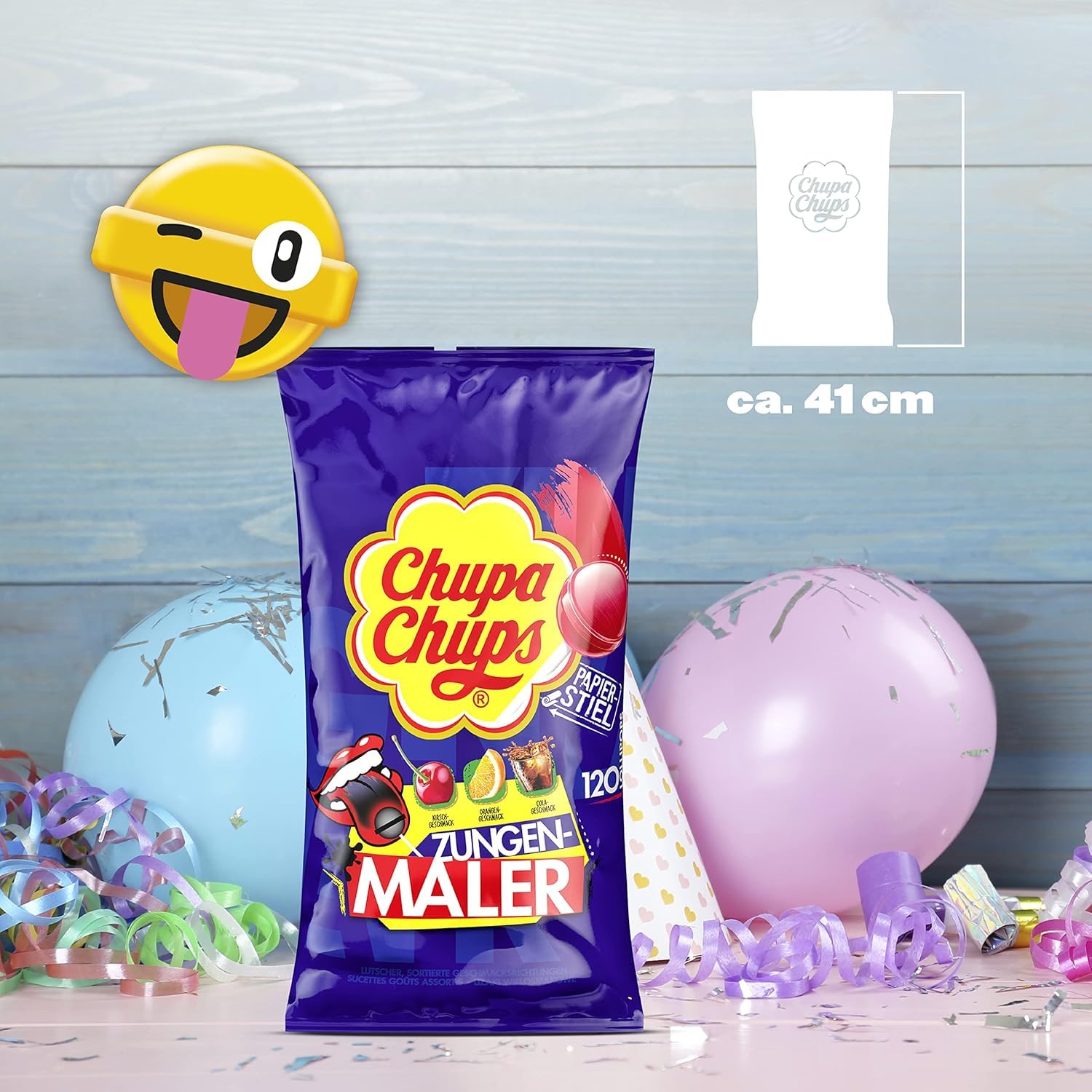 Chupa Chups Graffiti Lizaki barwiące język 120szt