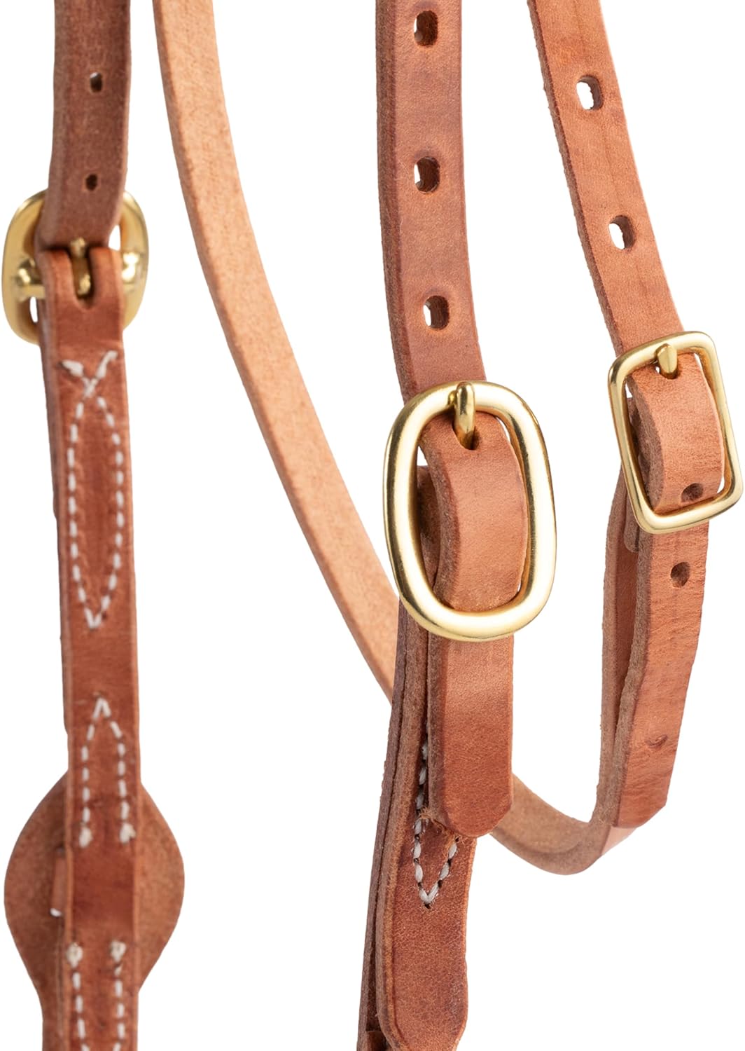 Weaver Leather ProTack Quick Change Browband Headstall Features Leather Tab Bit Ends