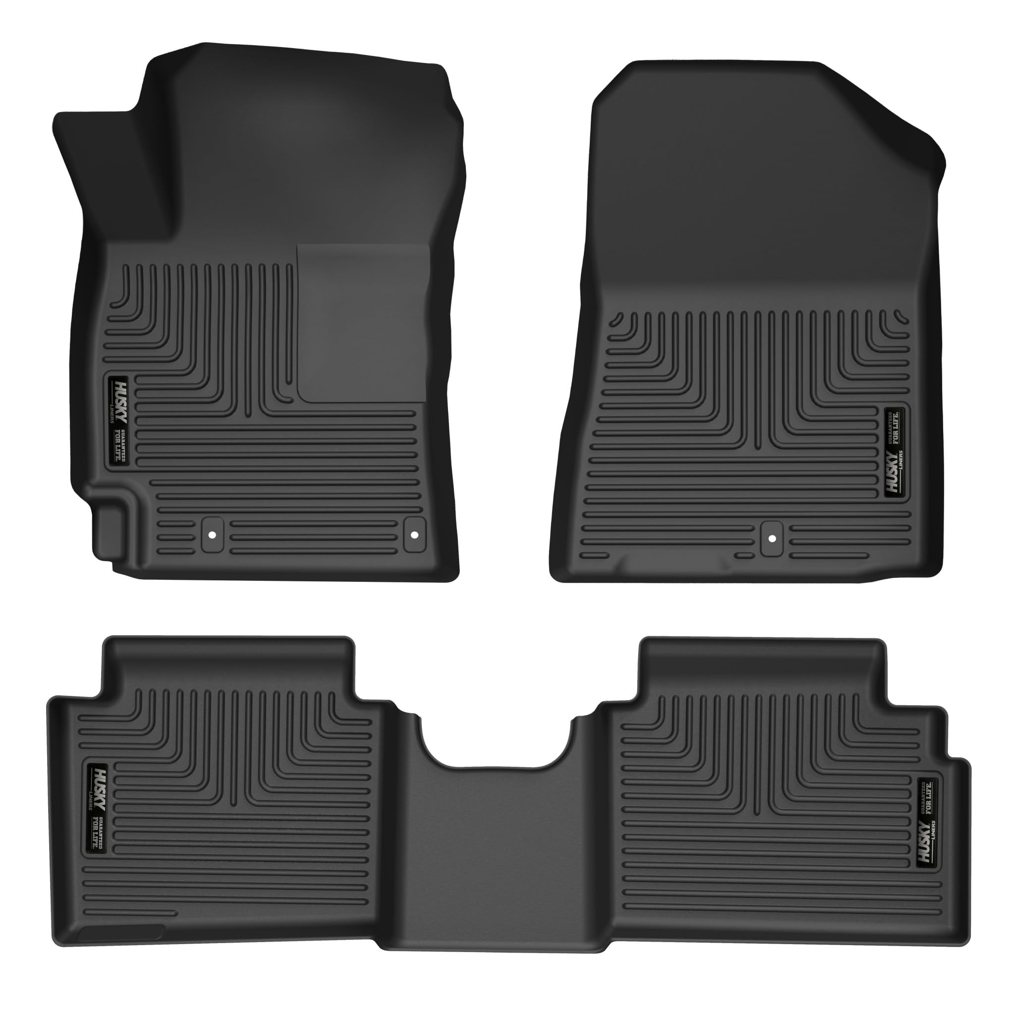Husky Liners Weatherbeater Floor Mats Fits 2019-2024 Kia Forte Front 2nd Row 3-pc Black - 95261