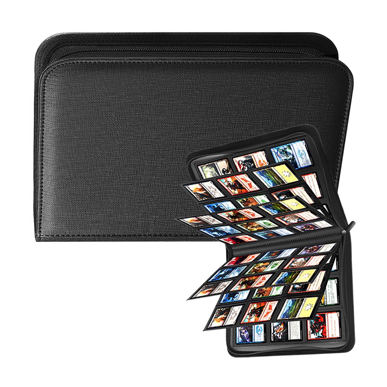 Premium 9 Pocket Fastened Card Binder for Secure Storage of Trading Cards Photos and Collectibles with Clear Sleeves Card Planner