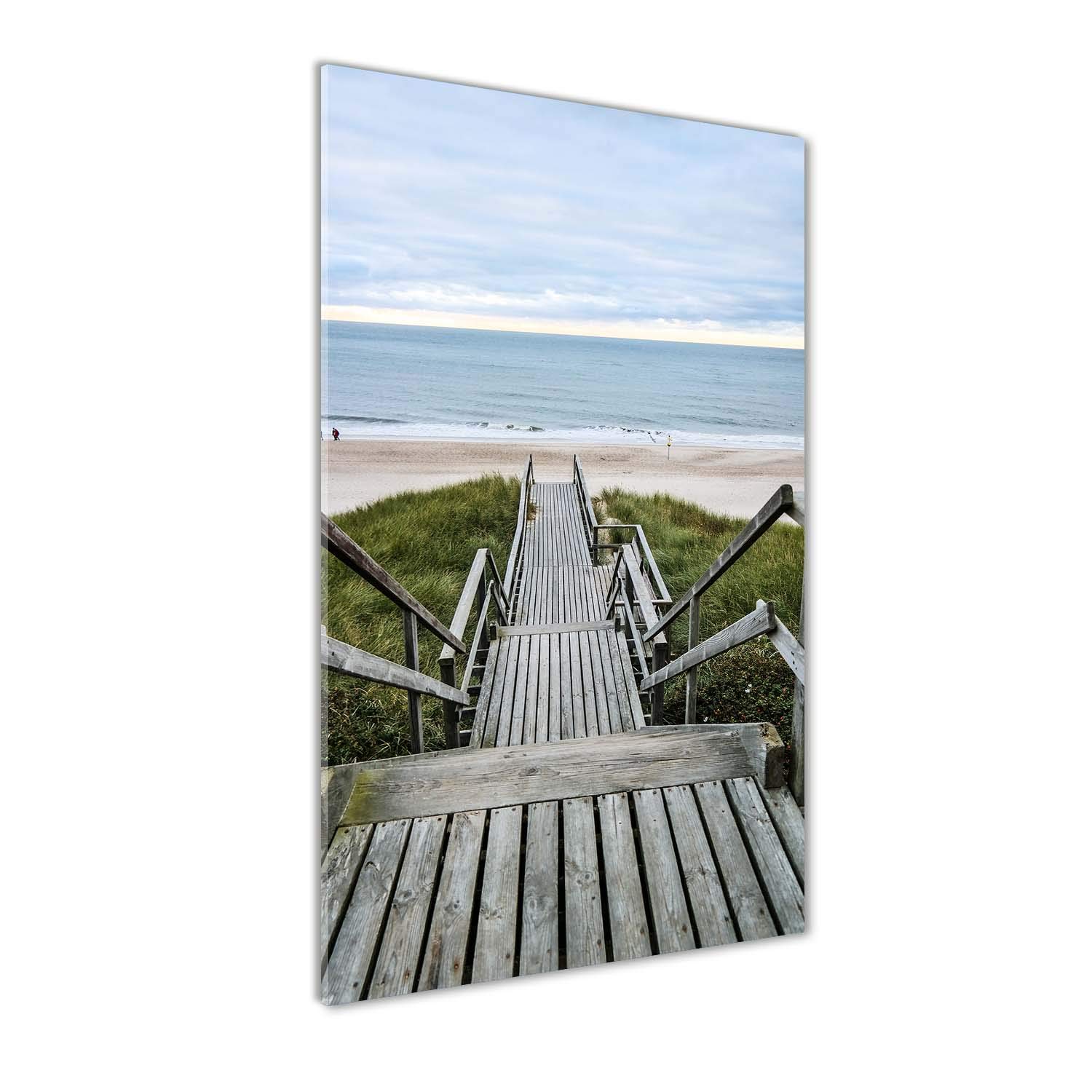Paysage beige 50x100 : un tableau lumineux pour agrandir un mur sombre