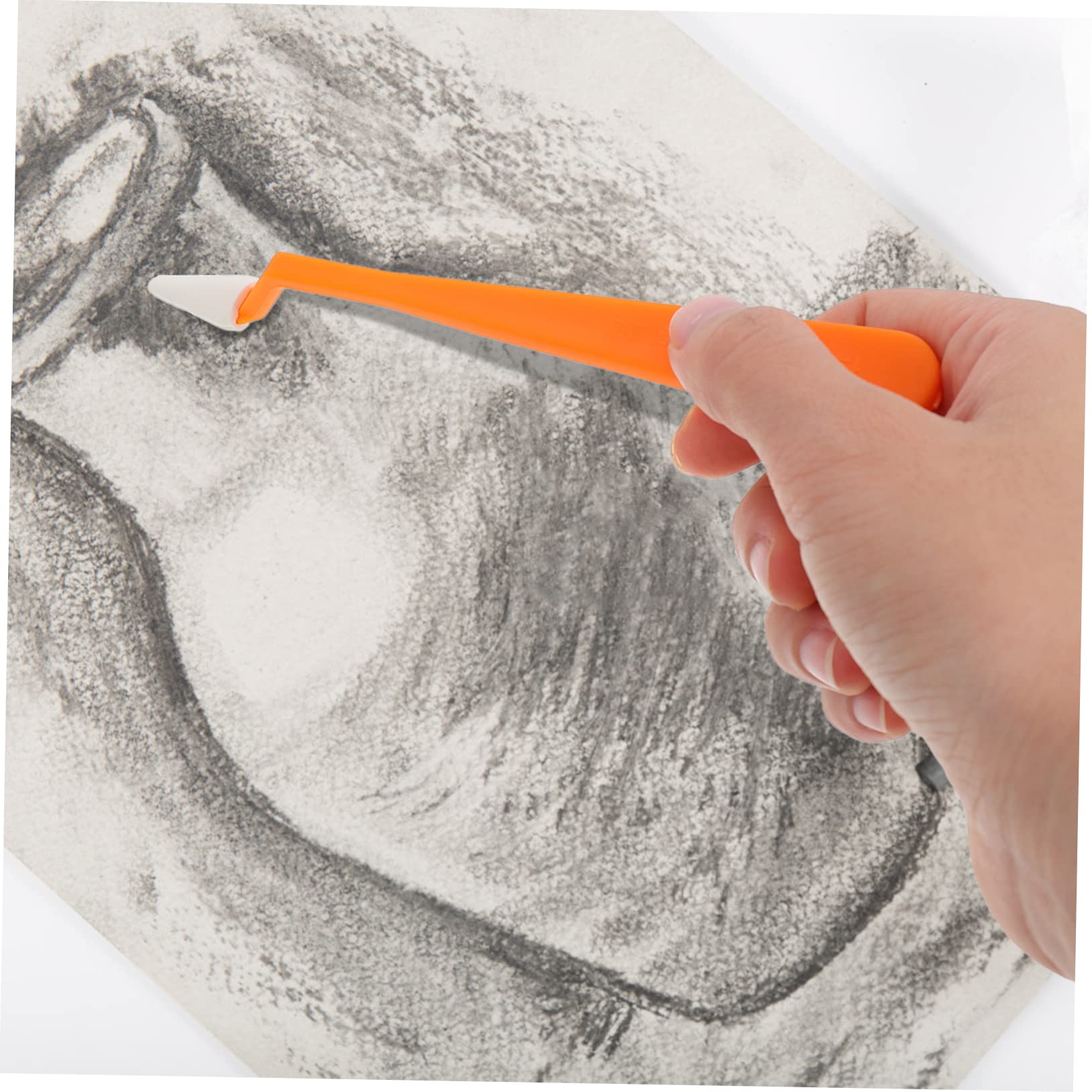 KALLORY Ergonomic Handle Sketch Sponge Wiper Set Blooming Sponge Eraser for Art Students School Supplies