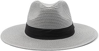 XXL Straw Panama Hats for Big Heads Large Summer Beach Sun Hat Big Wide Brim UV Holiday Hat for Men Women