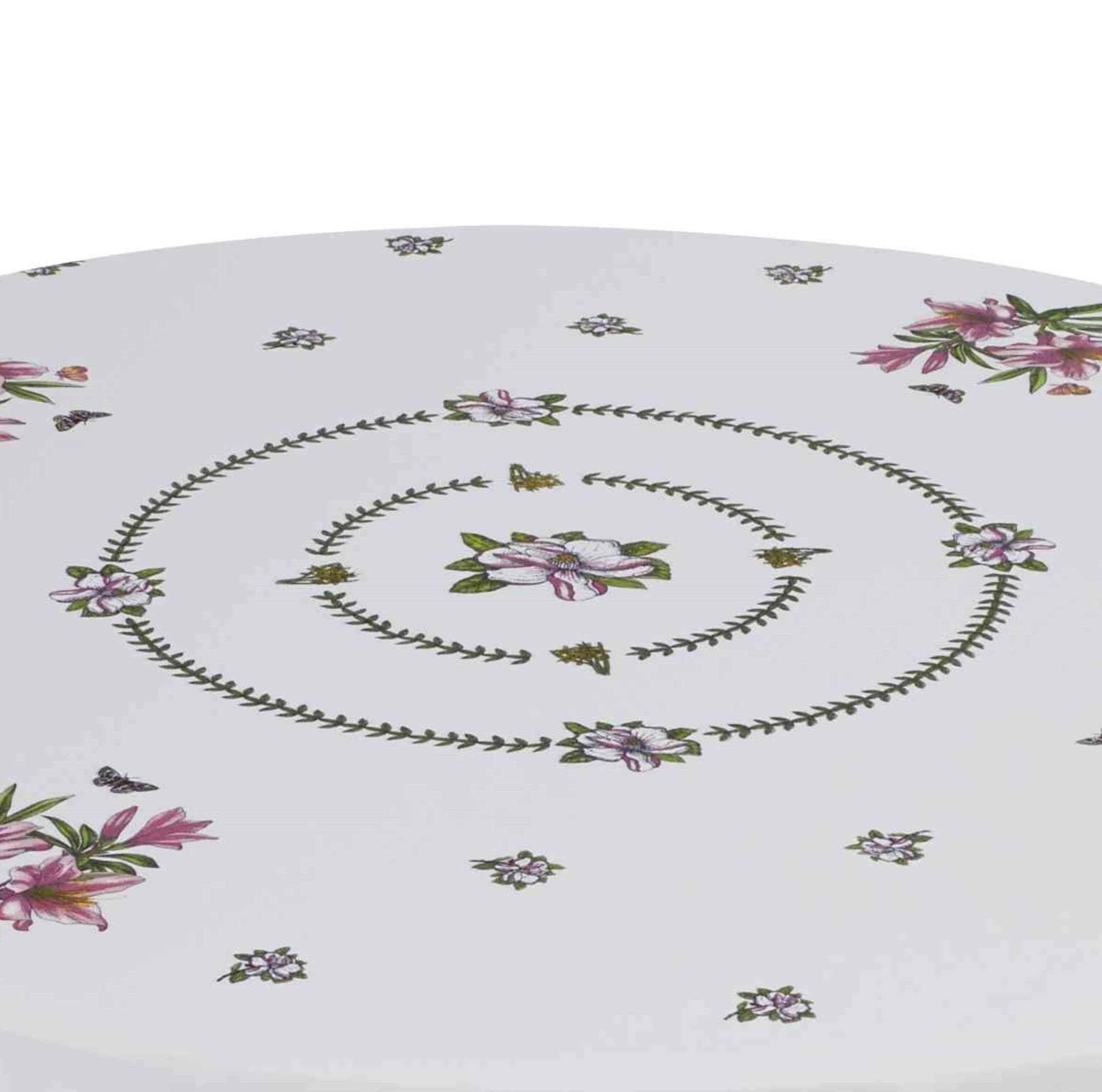 Avanti Portmeirion - Tovaglia rotonda con motivo giardino botanico, 188 cm, multicolore