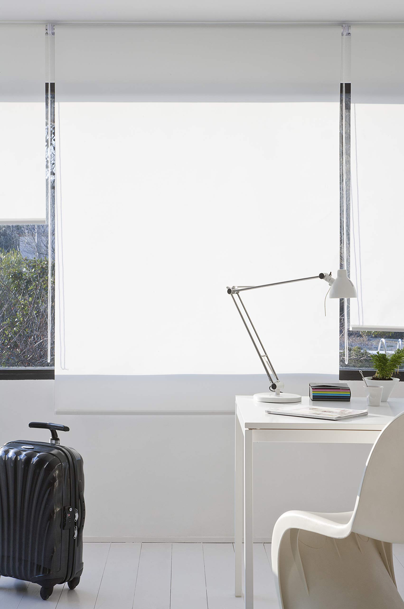 Estoralis | GOVE | Tenda a rullo | "Nessuna perforazione" Traslucido tinta unita | Bianco sporco | 70 x 180 cm (larghezza/altezza) dimensione del tessuto 67 x 175 cm. | Tende per finestre e porte