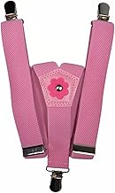 Olata Kinder Hosenträger Y Form/Elastische Clip-on Hosenträger mit Blumendesign (1-5 Jahre) – 2,5 cm