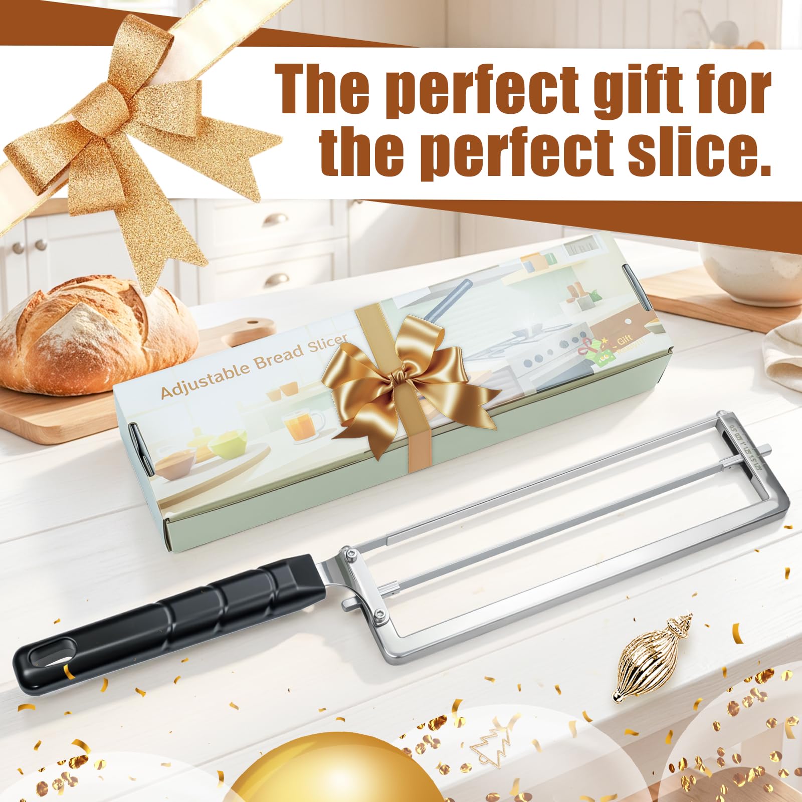 Adjustable Bread Slicer - Perfect Slices Every Time -2 Adjustable Bread Slicer - Perfect Slices Every Time -2