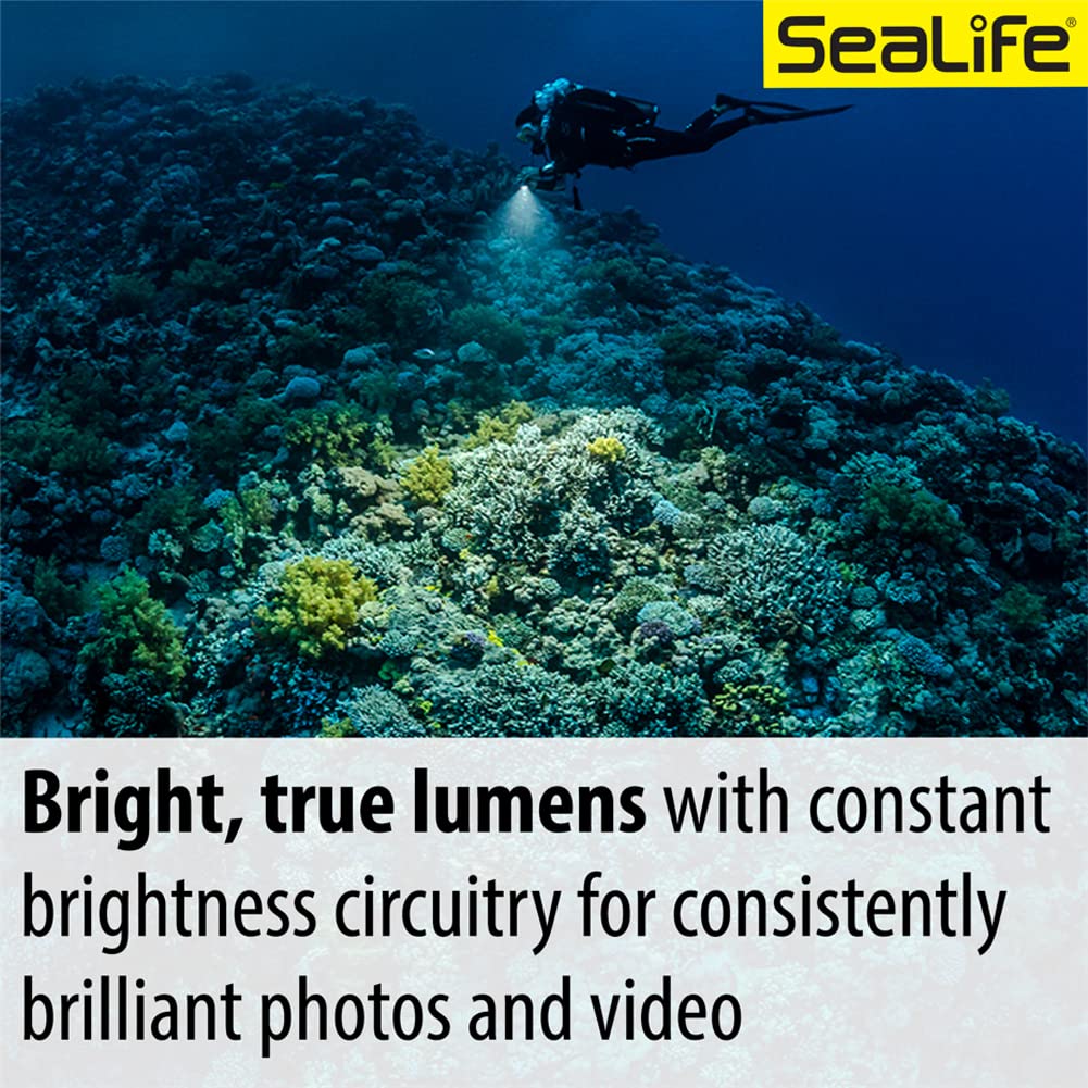 Sealife Sea Dragon 3000SF Pro Dual Beam Unterwasser Foto- und Video LED Leuchte für Kompaktkameras und Actionkameras - perfekt auch als Tauchlampe durch Separate engstrahlende LED
