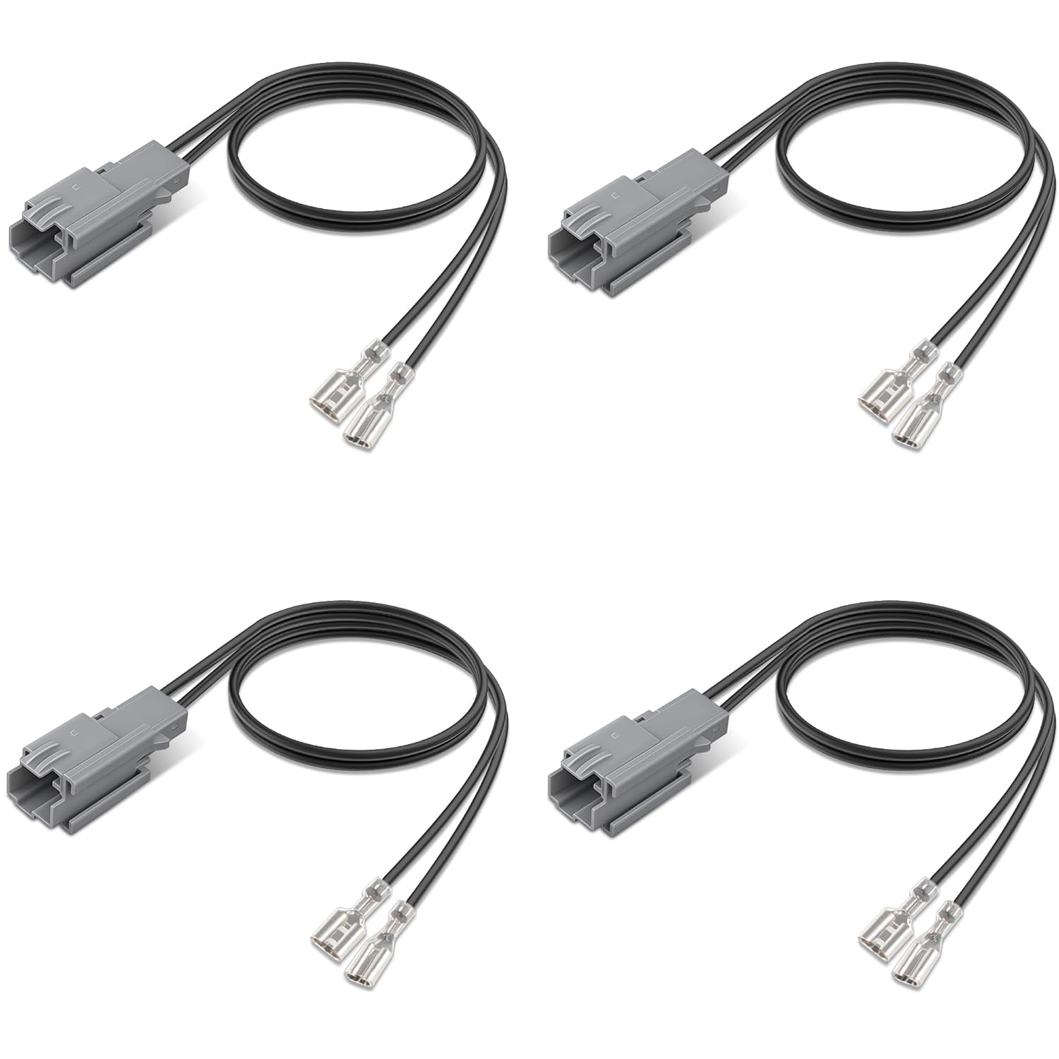 4 Pcs Professional 72-5603 Speaker Harness,Thicker Longer Speaker Wire Harness Replacement Connector Adapter Plug,Car Front and Rear Door Audio Cable for Ford Bronco Maverick