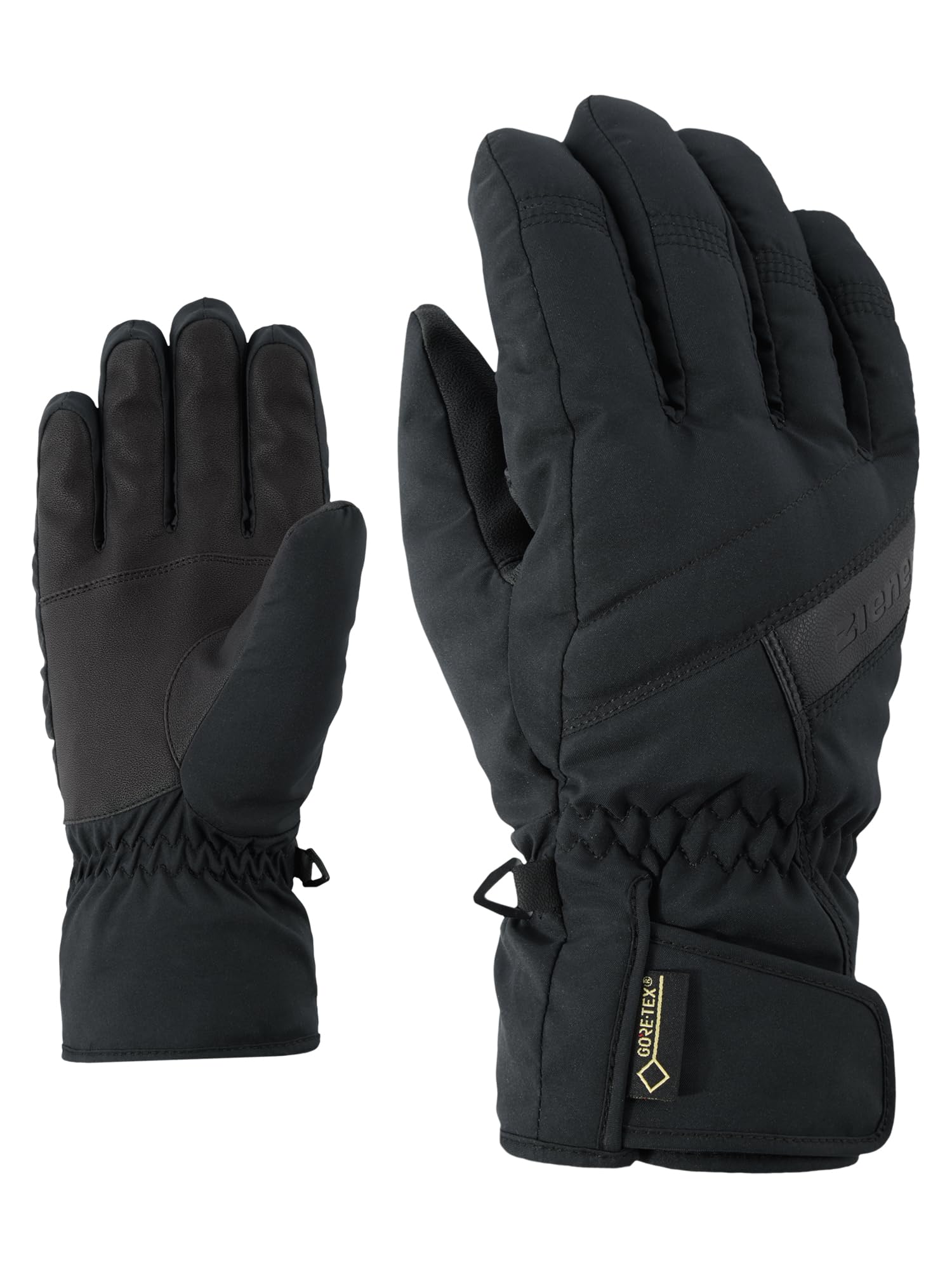 Ziener GAPON GTX Glove Alpine rękawice narciarskie/do sportów zimowych dla dorosłych, wodoodporne, oddychające, czarne, 10