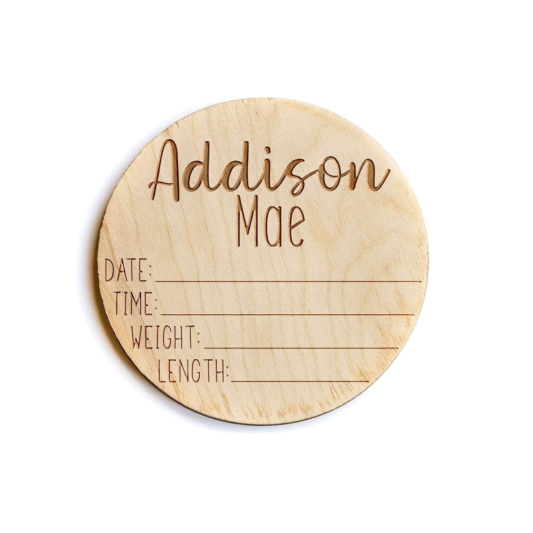 Newborn Announcement Sign for Hospital - Baby Birth Announcement Sign Girl for Hospital - Baby Name Announcement Sign Boy