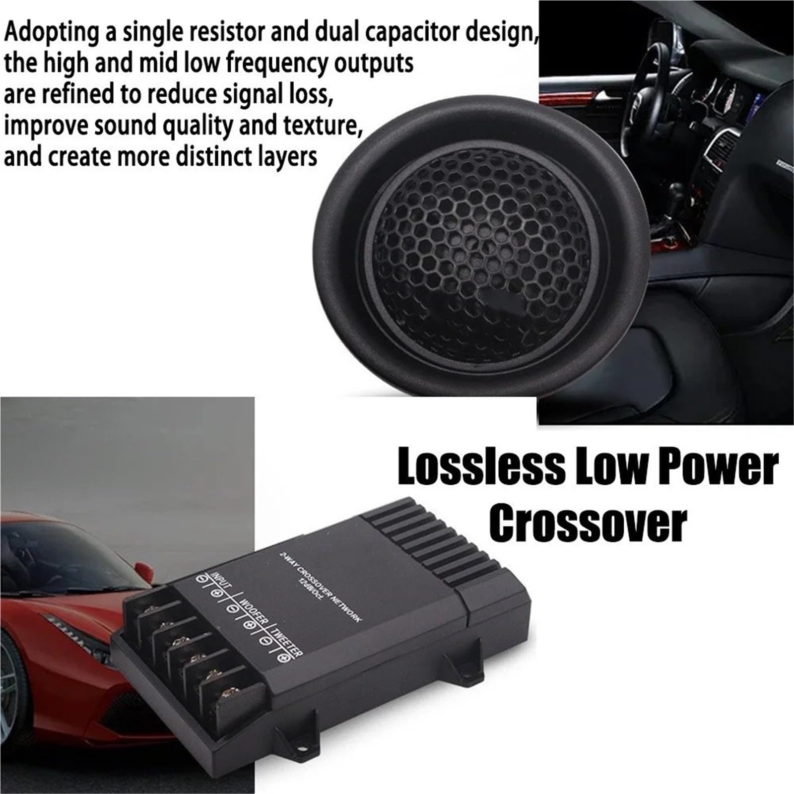 Zestaw głośników samochodowych Car Supergłośny głośnik kopułkowy głośnik