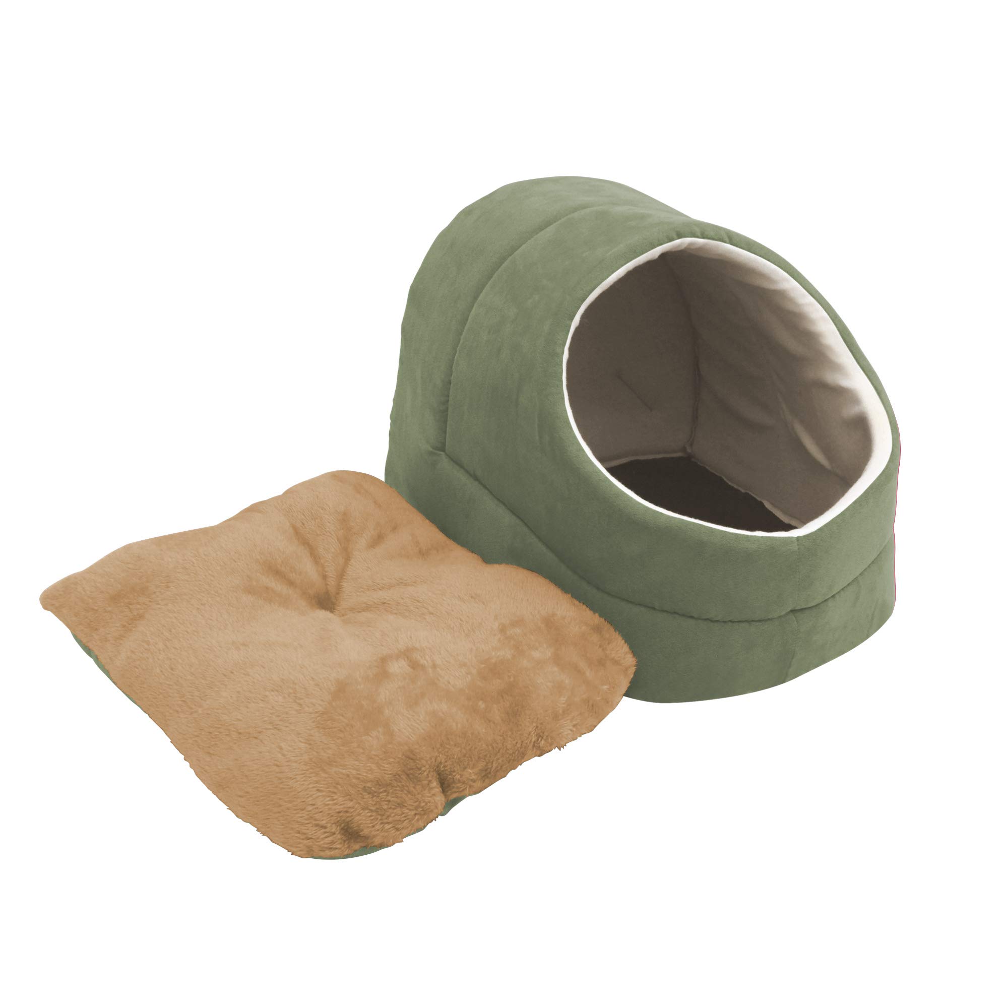 GOOPAWS - Cueva para gatos y cama cálida para gatos, escondite para mascotas, cueva para dormir (verde salvia-2)