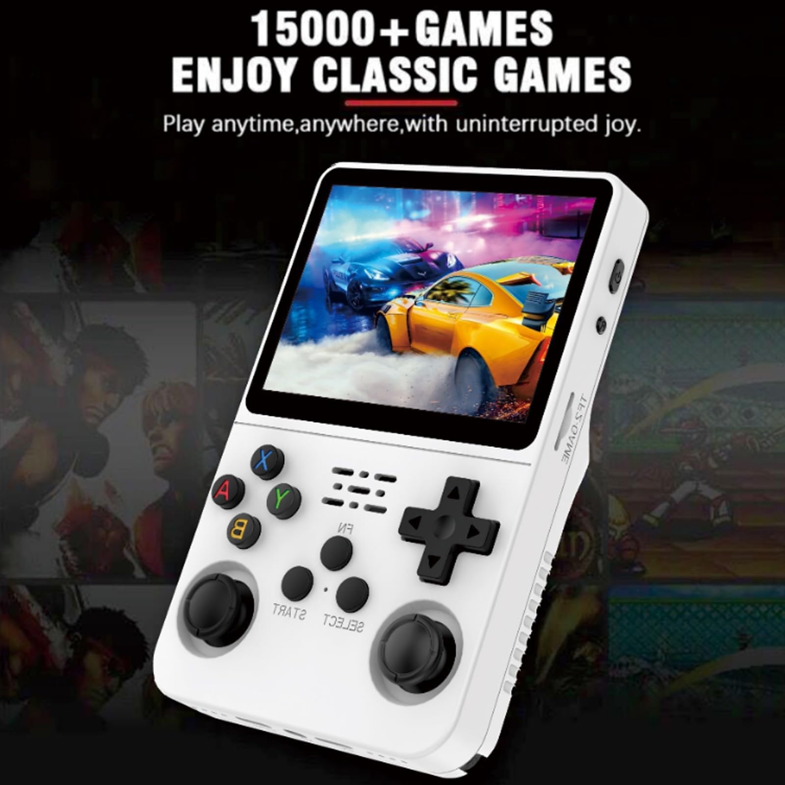 keyboy, 2025 New Keyboy Game Console R36S, k36 handheld game console, 3.5-Inch IPS Screen, Portable Handheld Mini Retro Game Console, Support HDMI and TV Output (Purple,128G+32G)