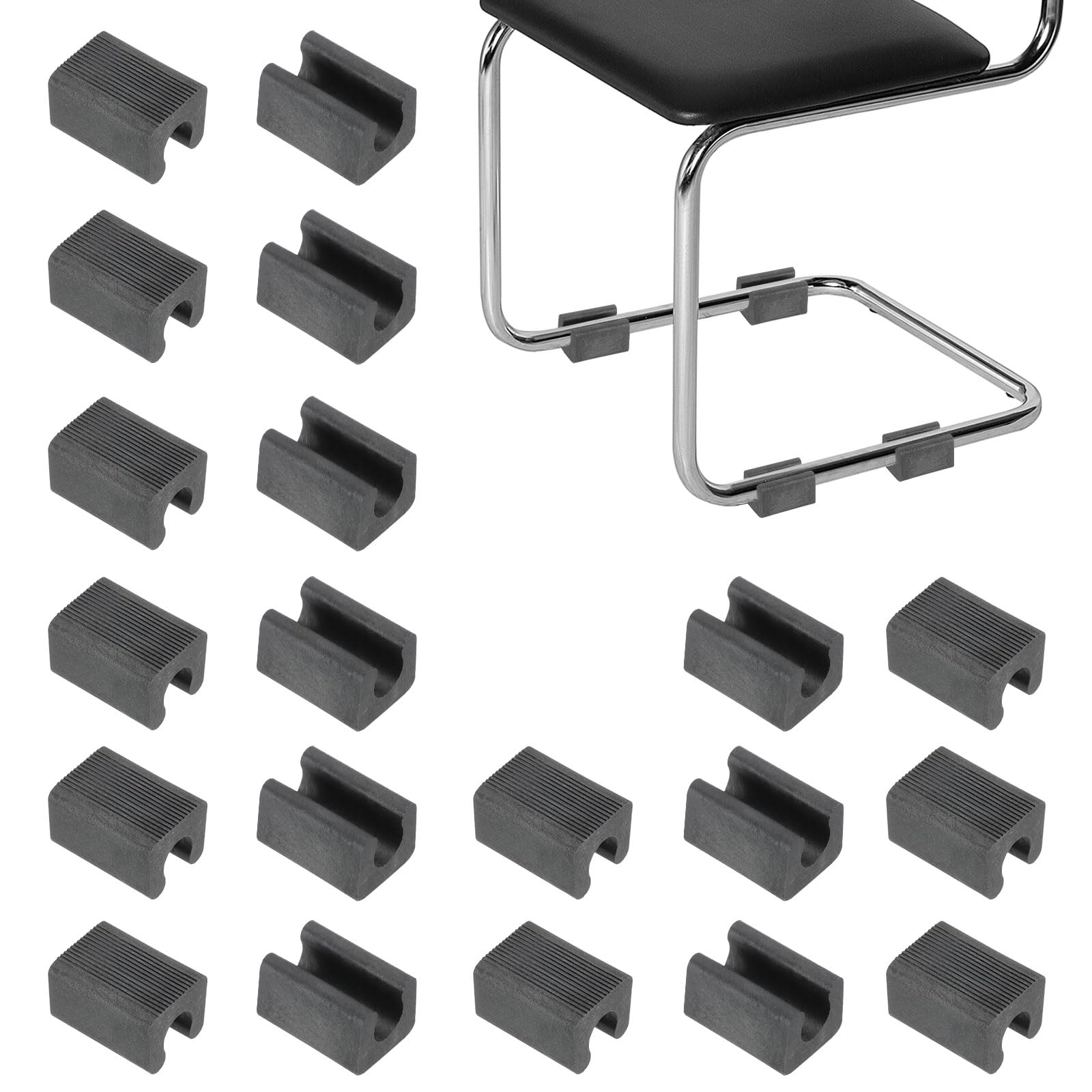 PATIKIL 20pcs U Chair Leg Caps