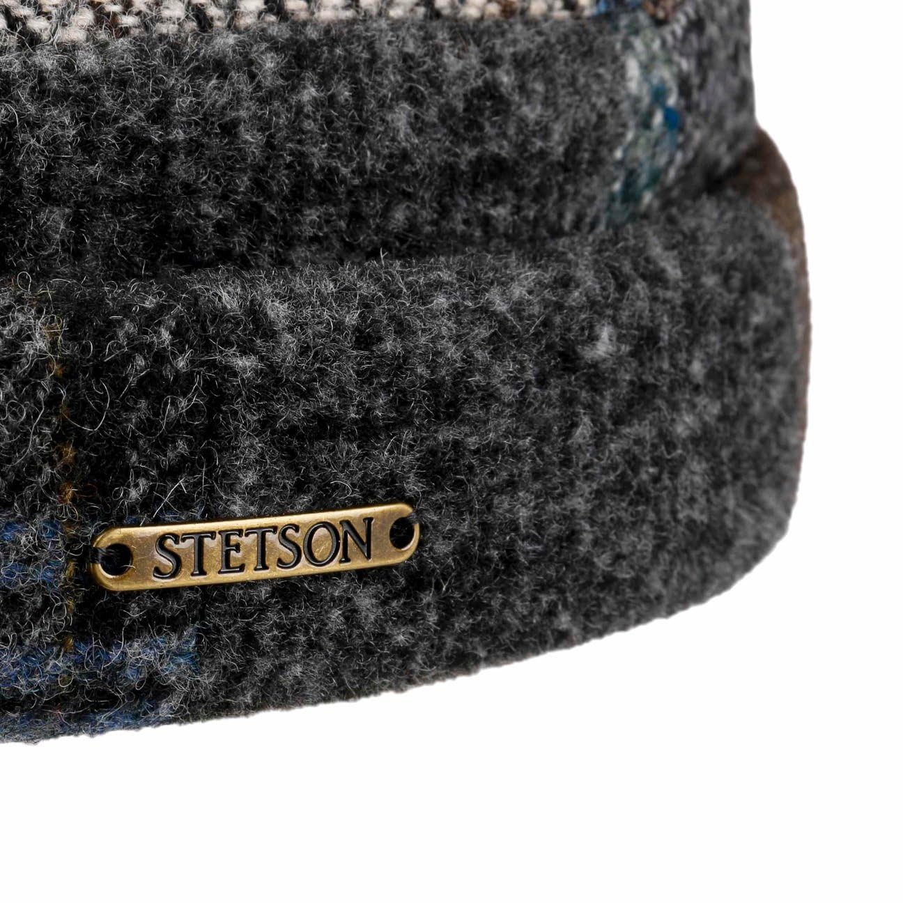 Stetson Viscott Berretto Docker Patchwork Prodotto in UE Uomo Autunno Inverno