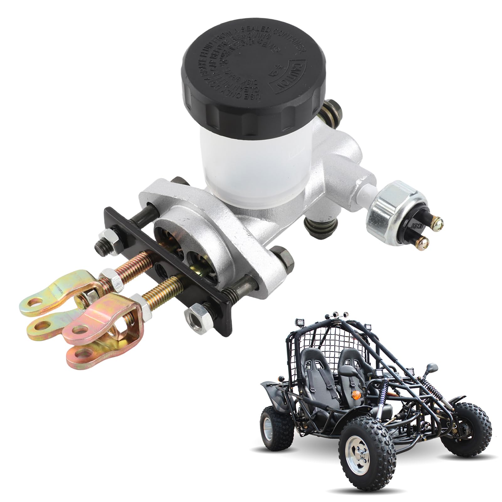 Sostituzione del gruppo pompa freno idraulico in plastica per 90CC 110CC 125CC 150CC 200CC 250CC Kandi Roketa Kinroad Kazuma Carter Bros Go Kart