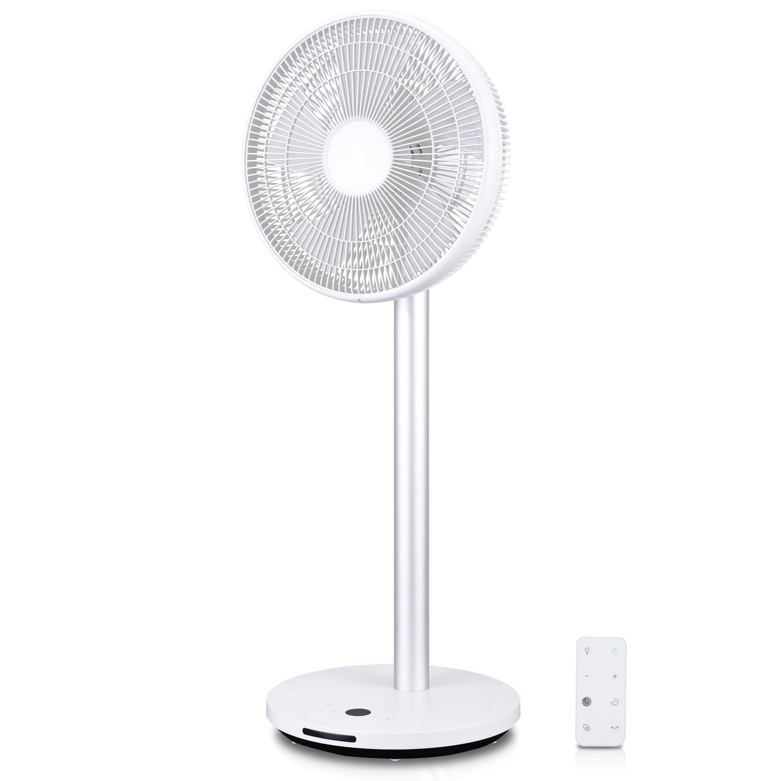 KLAMER Silent Ventilator – Leiser Standventilator mit Fernbedienung, 12 Stufen, 90°-Oszillation