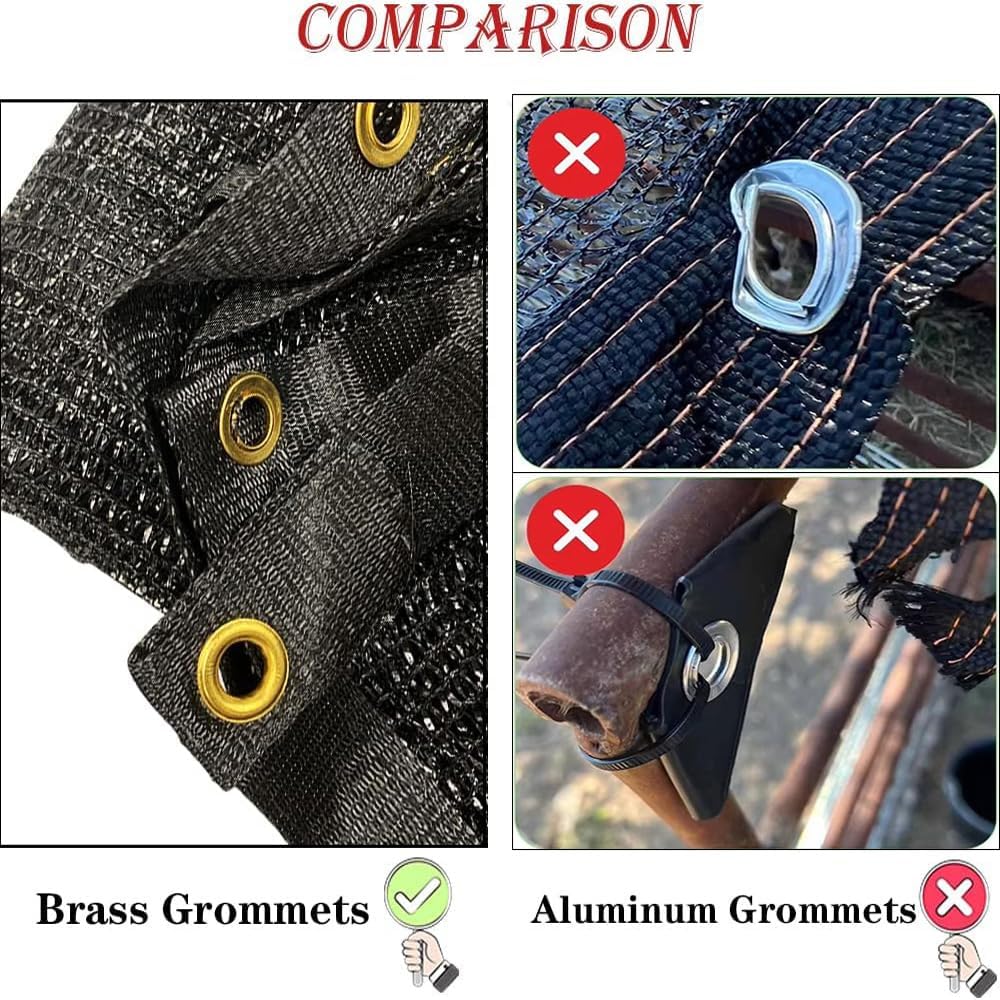 40% Shade Cloth for Garden 14X14Ft, Plant Shade Cloth for Greenhouse, Sunblock Mesh Tarp for Garden Plants, Vegetables, Flowers, Cucumbers,Lettuce, Tomatoes, UV Resistant.