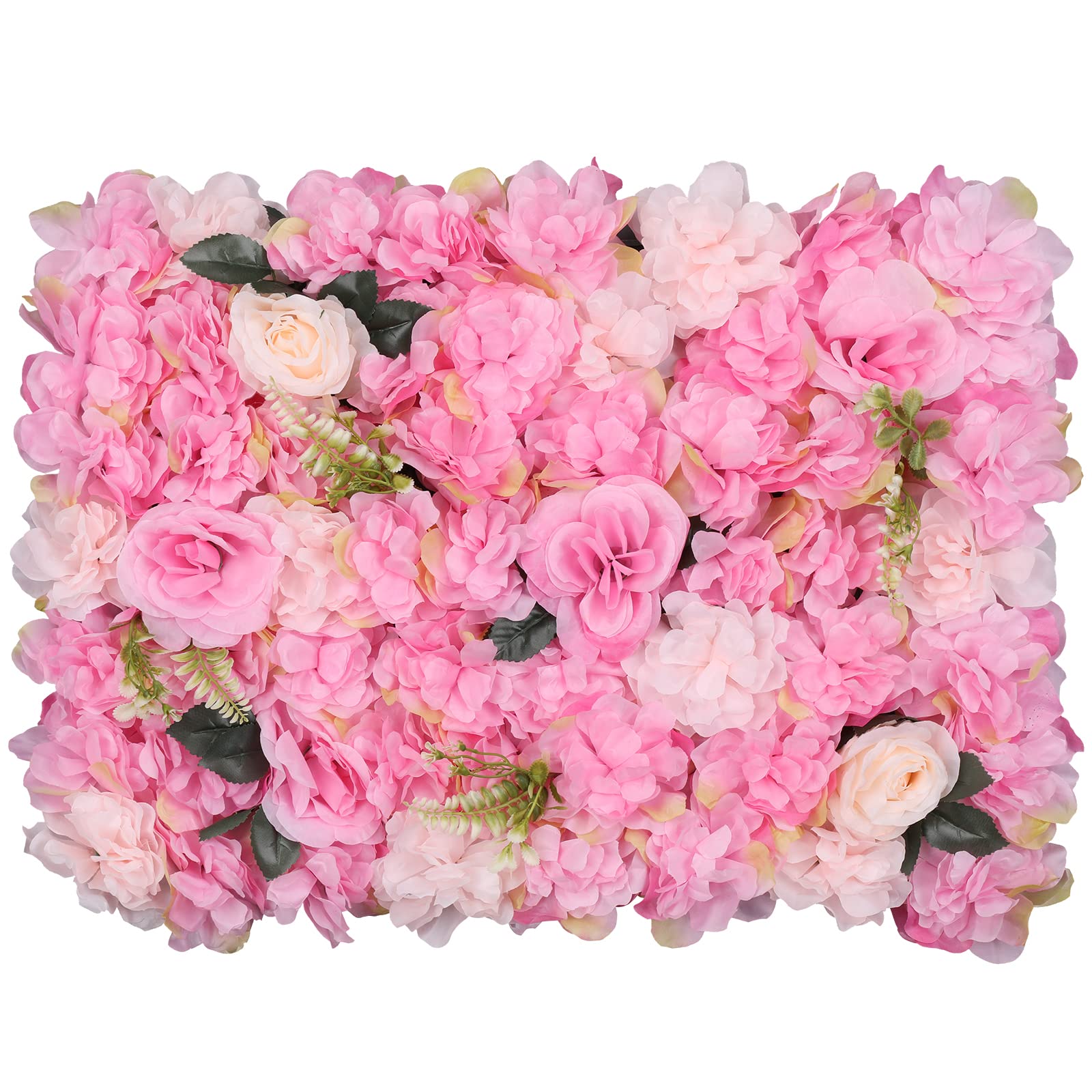 Trimming Shop Artificial Flowers Wall Panels, Blush Pink & Rose Pink, 6pcs — image 1