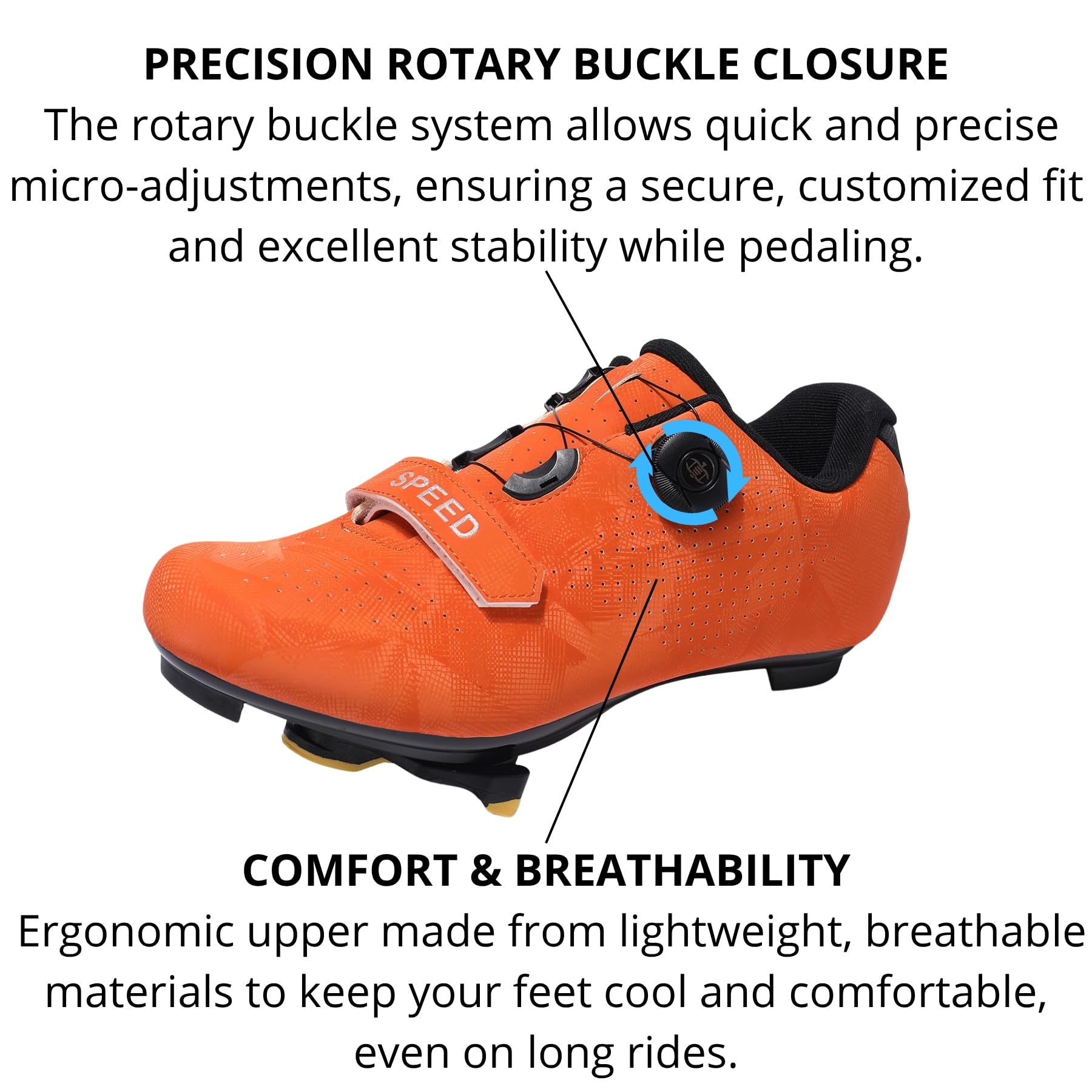 Zapatillas de Ciclismo para Hombre/Mujer – Zapatillas de Spinning Transpirables, Compatibles con Pedales SPD, SPD-SL y Look Delta
