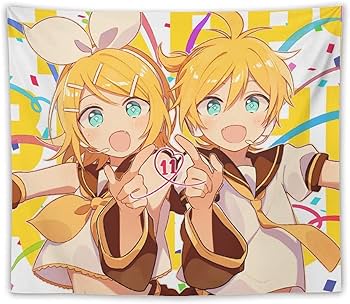 鏡音リン ヴァンパイアフェス タペストリー Amazon.co.jp: タペストリー 鏡音リン 鏡音レン VTuber 壁掛け 50