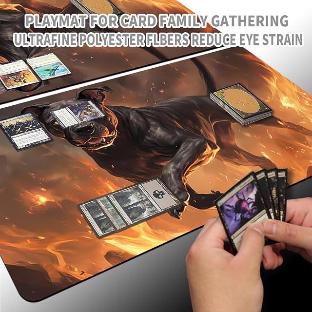 Foto 5 de 5 de MilkPlaymat MTG PlayMat Alfombrilla de juego TCG de 60 x 35 cm con bordes cosidos