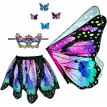 Niurui Kids Fairy Butterfly Wings Costume for Girls Halloween Toddler Dress Up Play Costumes Christmas Party Favors Gifts