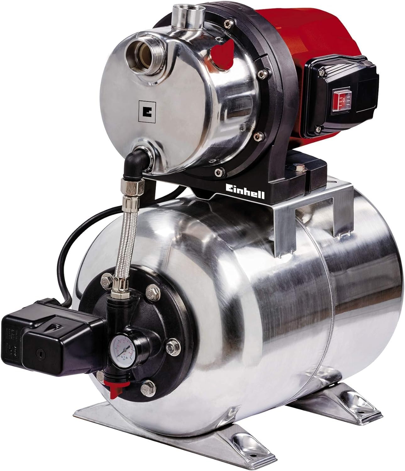 Einhell Hydrofor domowy GC-WW 1250 NN & Einhell 4173645 Wąż Ssący, Czarny, 7 m