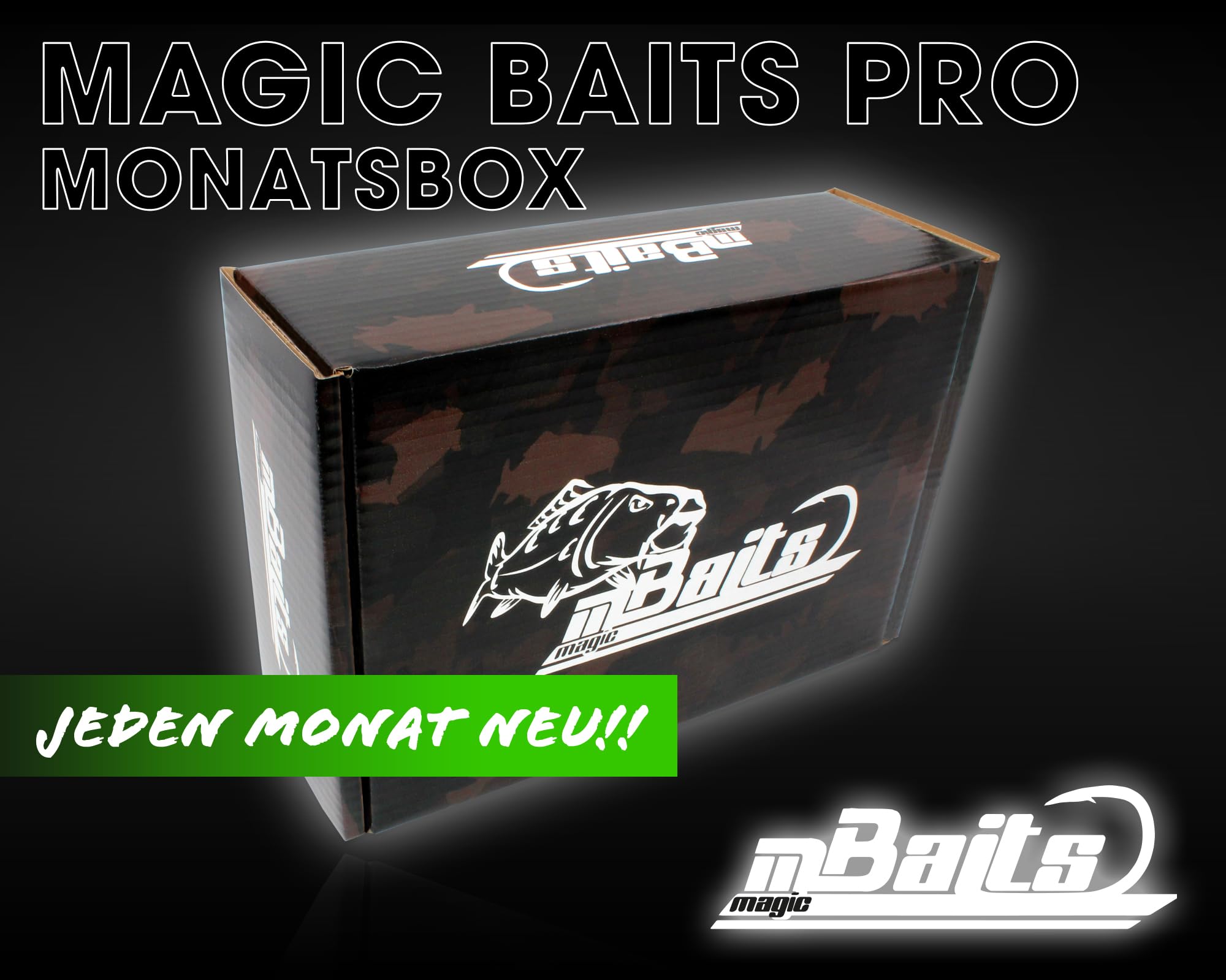 Magic Baits Pro MONATSBOX Karpfenbox Angelbox Promo Box Geschenk Angeln Angelzubehör (Juni)