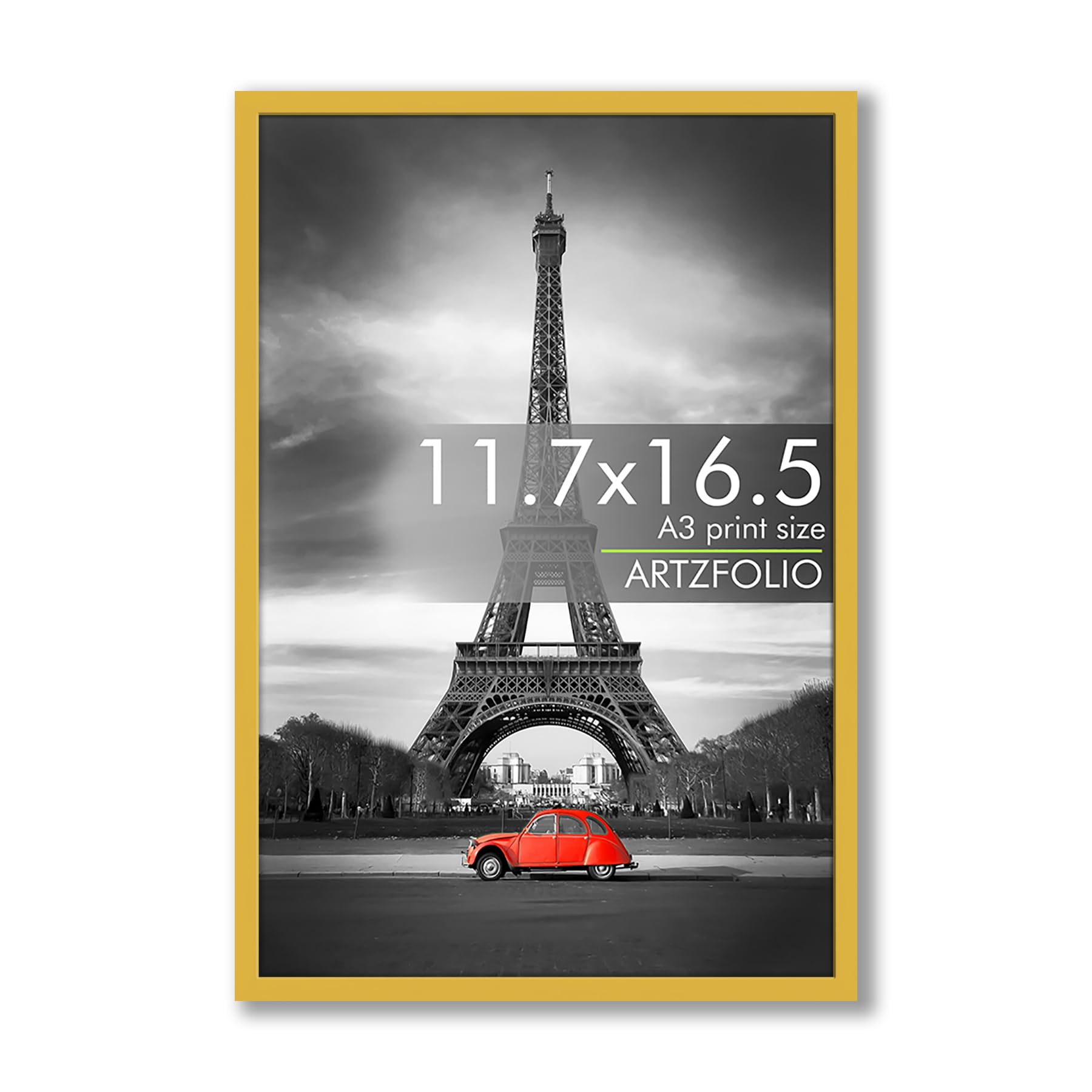 ArtzFolio Wall Photo Frame D565 | Extra Large Size Wall Photo Frames | Big Oversize Picture Frames Bedroom, Home & Office | Golden | A3 Size | 11.7x16.5 inch (30x42 cms)