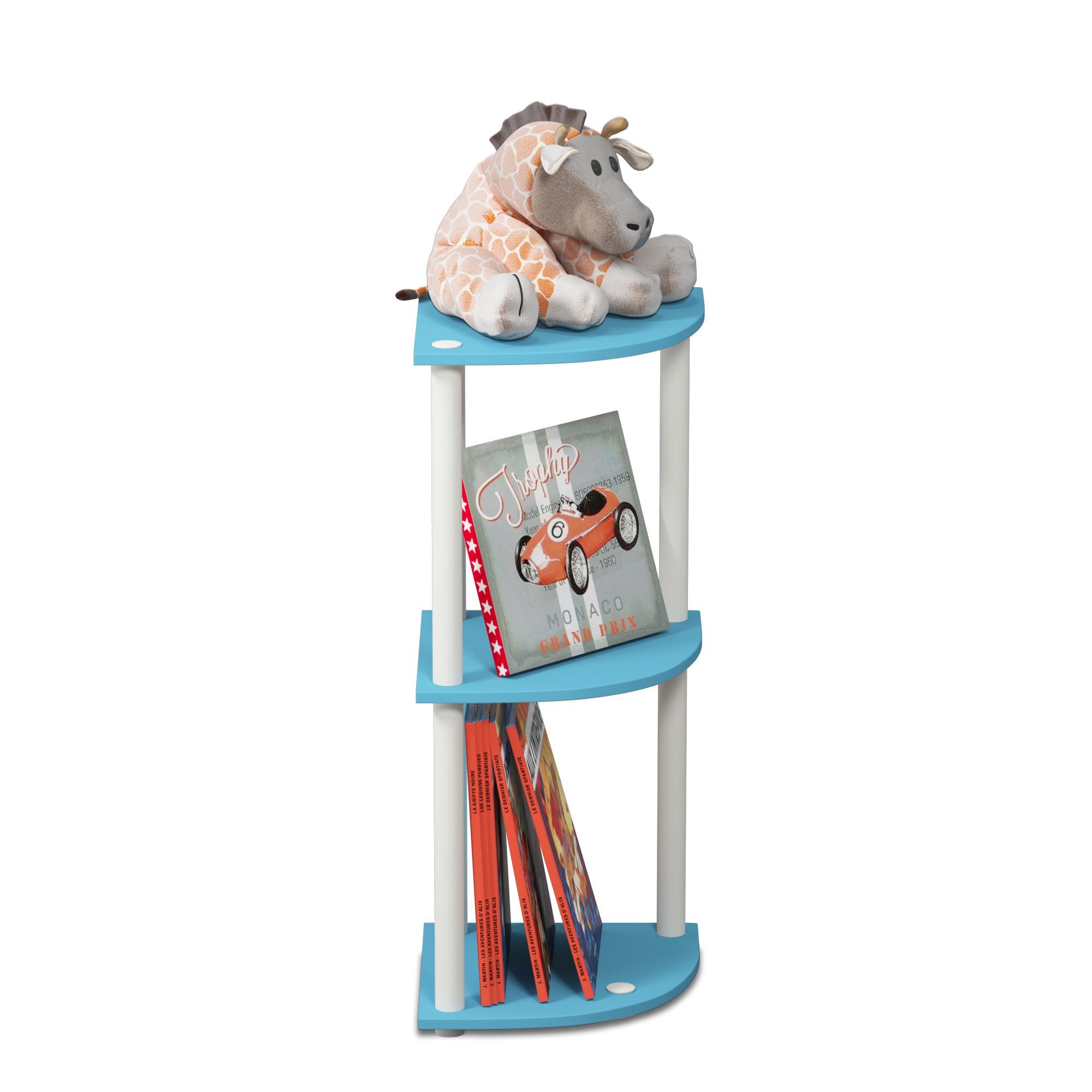 Furinno Turn-N-Tube 3-stufiges Eckregal – Bild 6