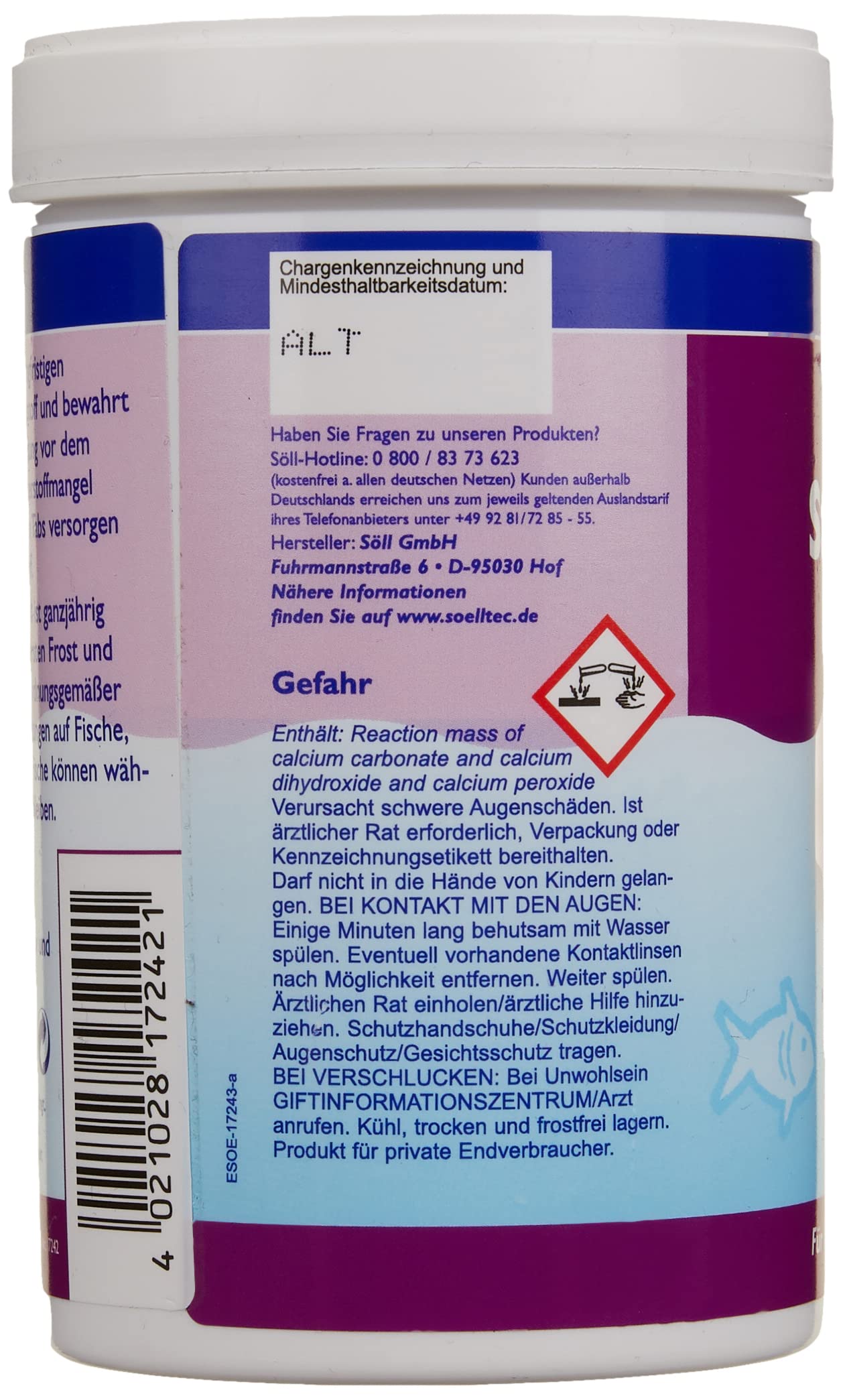 Söll 82716 Sauerstoff Depot Tabs, 30 Tabs für 15000 L - 6-Wochen-Depotwirkung - langfristige Sauerstoffquelle für Fisch und Teich, ganzjährige Sauerstoffversorgung