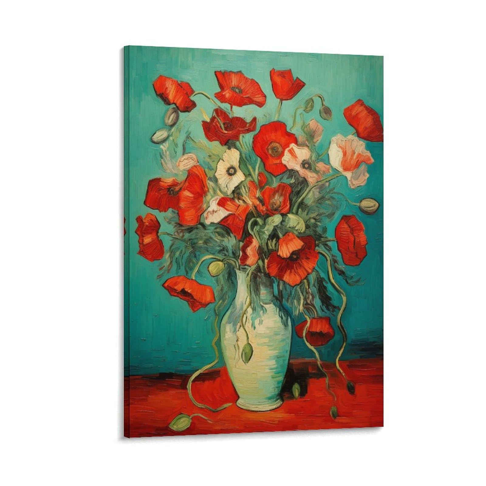 Pósteres de lienzo con estampado de flores rústicas vintage, decoración de pared para salas de estar, dormitorio, obras de arte de pared