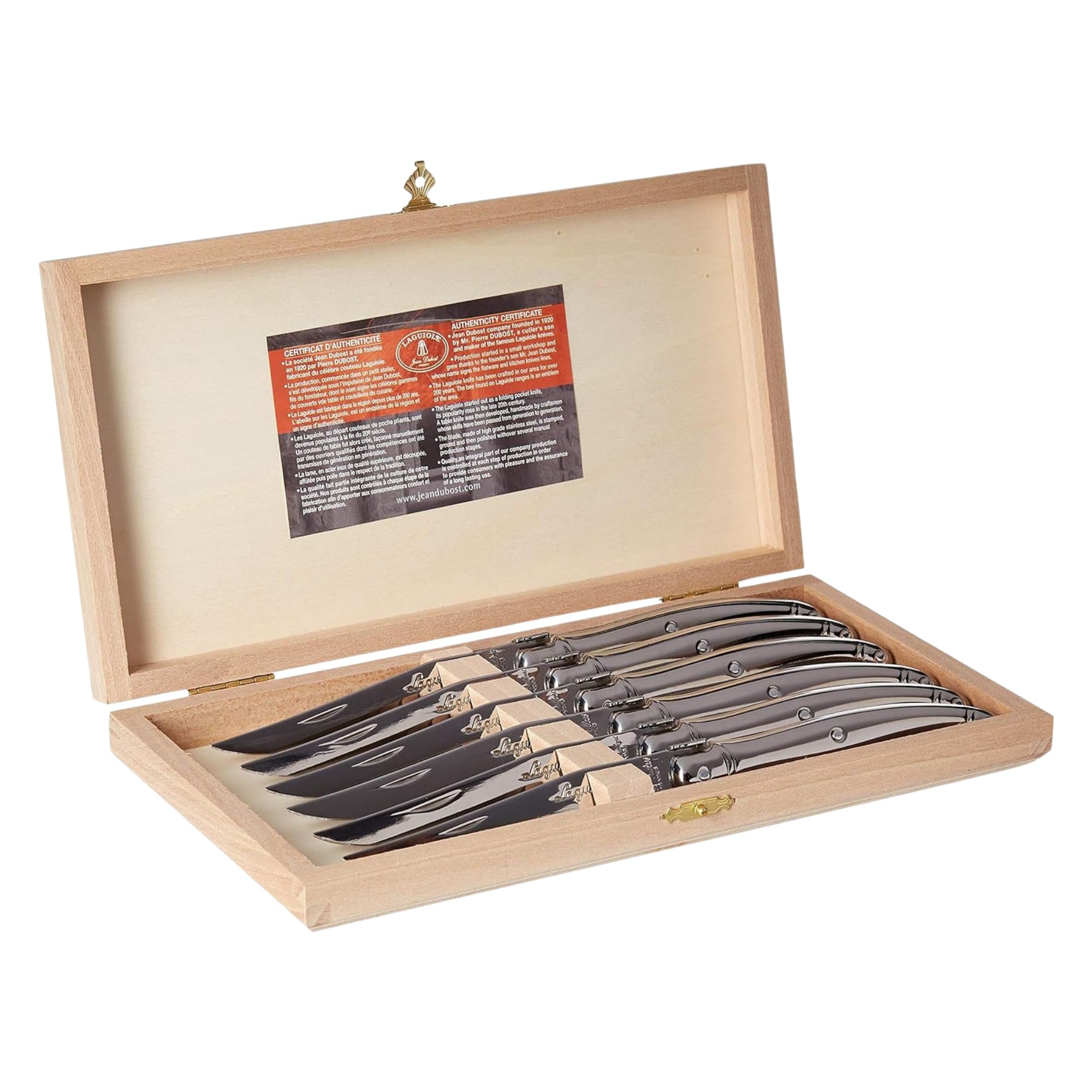 Amazon.com: Jean Dubost Laguiole Steak Knives, Stainless Steel