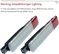 Vista 6 de 4 luces LED para panel de puertas interiores compatibles con Chevy Silverado GMC C/K, Sierra 1500 2500 3500, Suburban, Avalanche, Hum-mer H2 Yukon