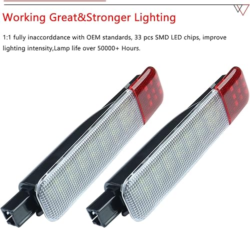 Miniatura 6 de 4 luces LED para panel de puertas interiores compatibles con Chevy Silverado GMC CK, Sierra 1500 2500 3500, Suburban, Avalanche, Hum-mer H2 Yukon