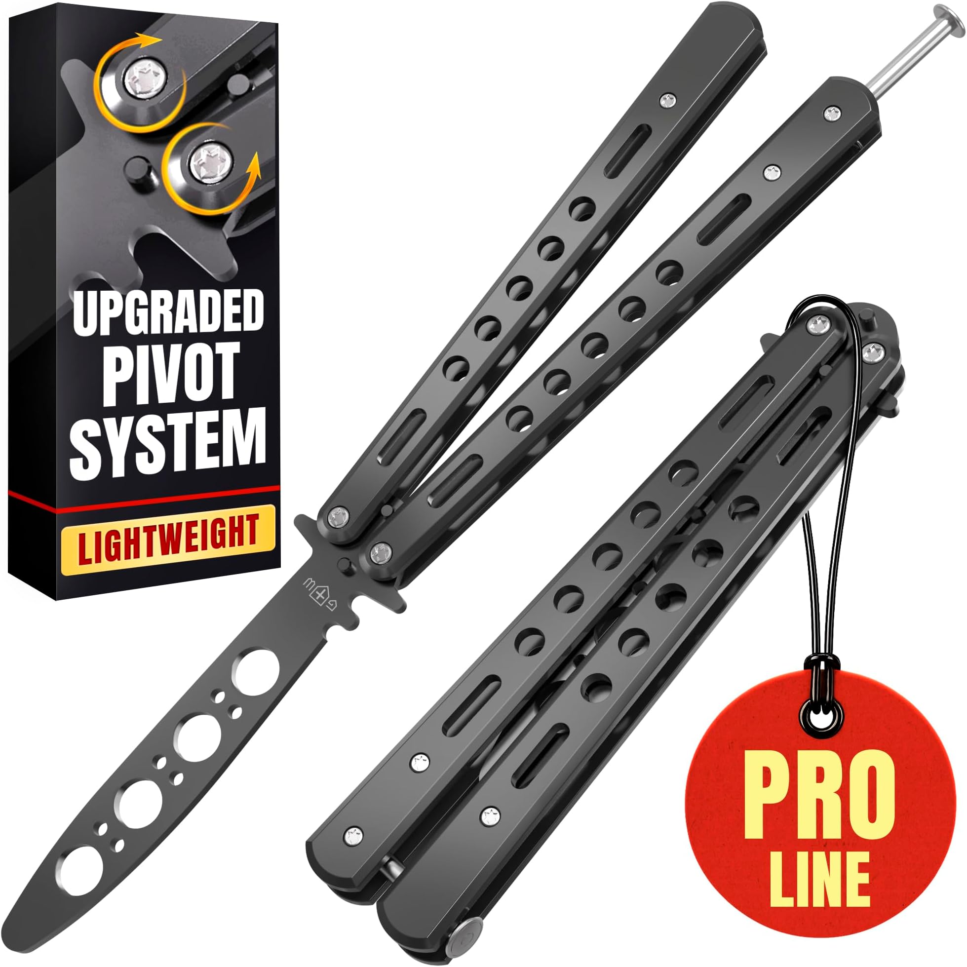 Black Practice Trainer – Stainless Steel Trainer Tool – NOT Real NOT Sharp Blade – Dull Trick Training CsGo K10-B